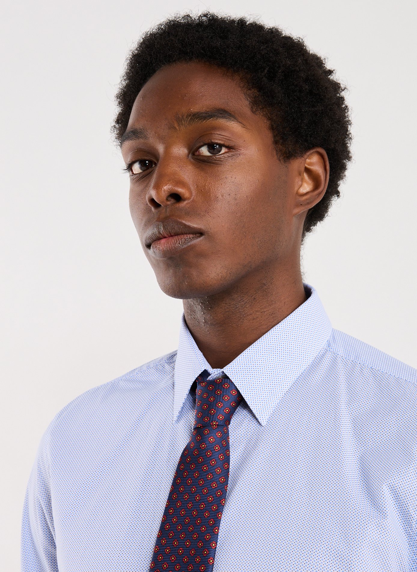 Silk tie with floral pattern AU PRINTEMPS PARIS Multicolour