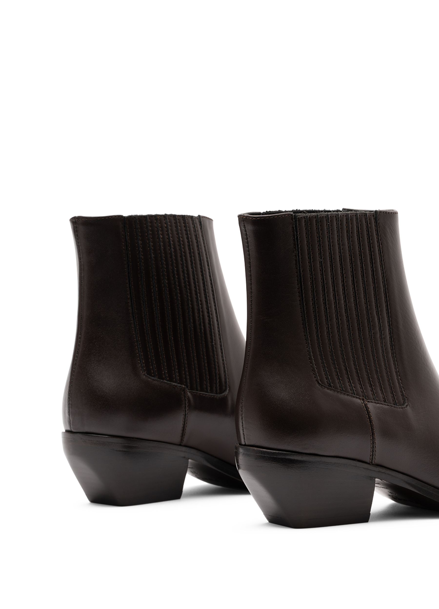 Bottines kira en veau lisse PARALLELE Marron