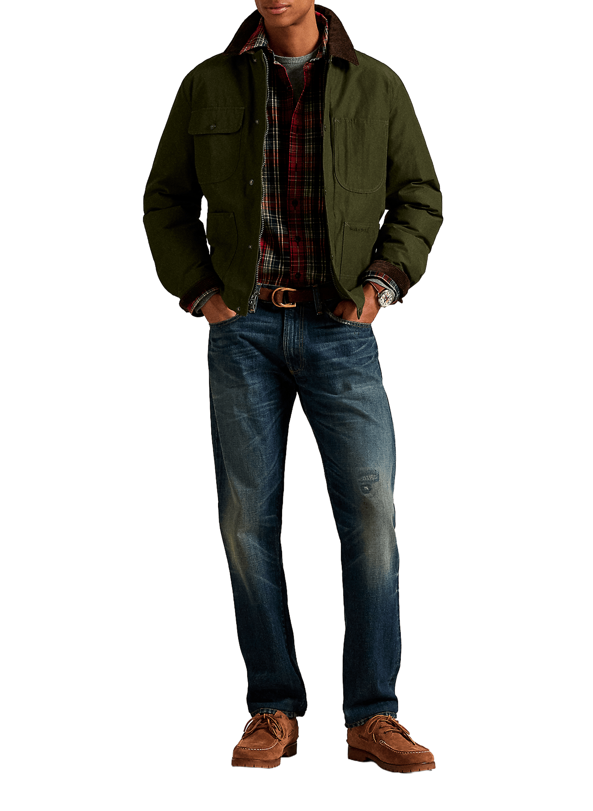 Chemise col classique manches contrastantes en coton POLO RALPH LAUREN Multicolour