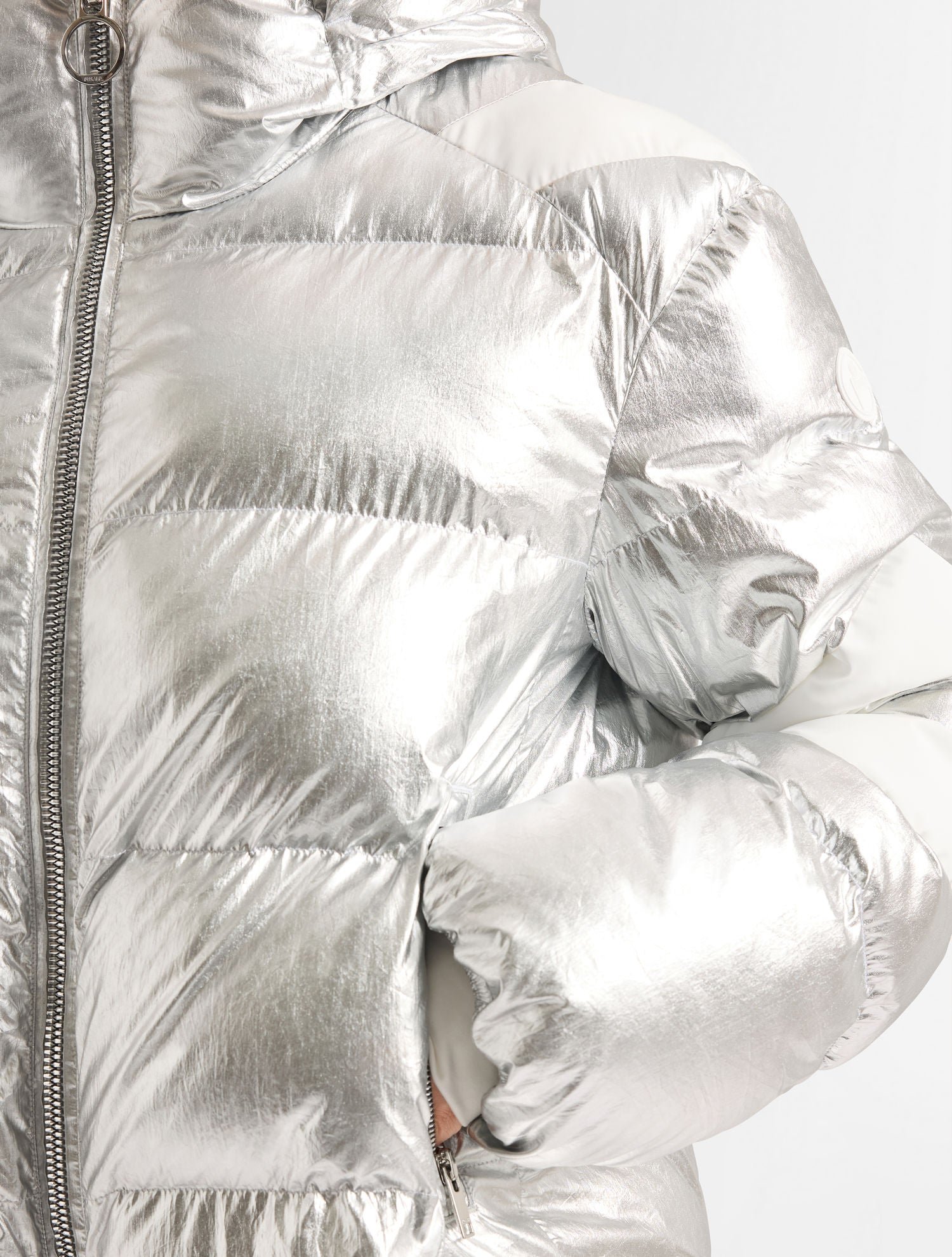 Doudoune charloy metal col capuche FUSALP Argent