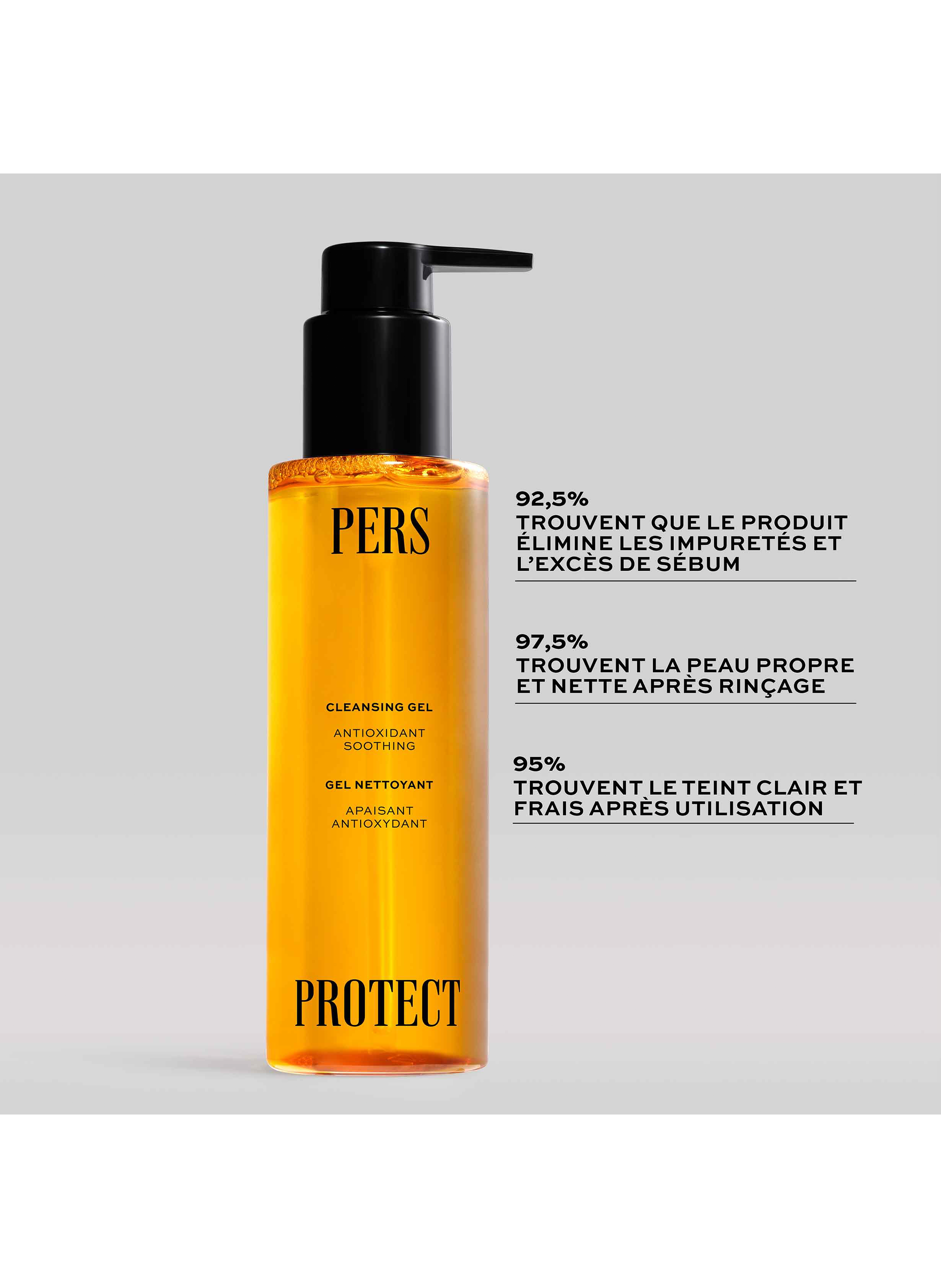 Gel nettoyant apaisant antioxydant PERS No color