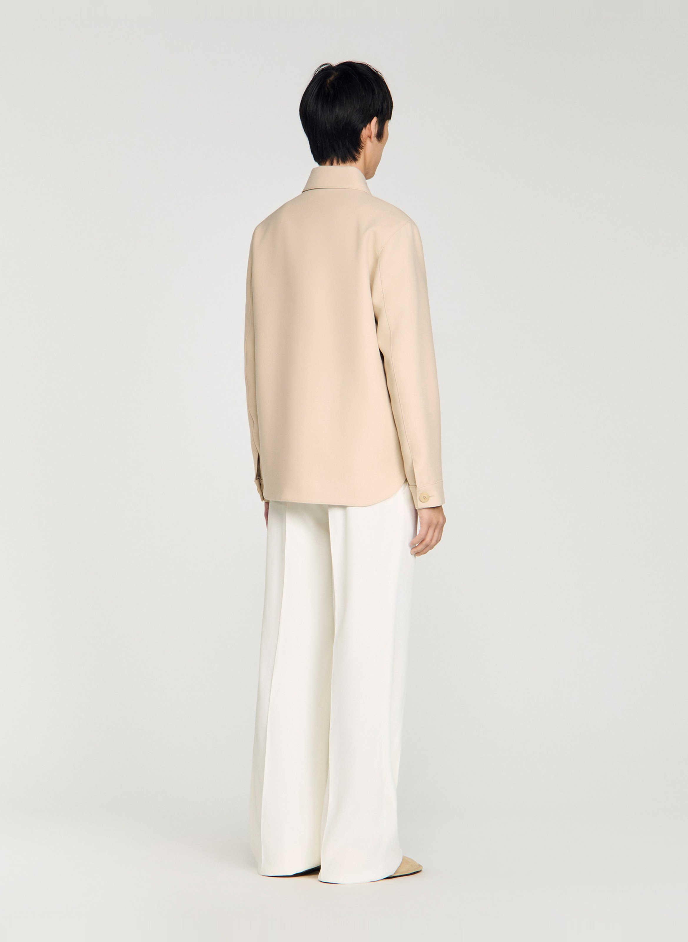 Surchemise col classique SANDRO Beige