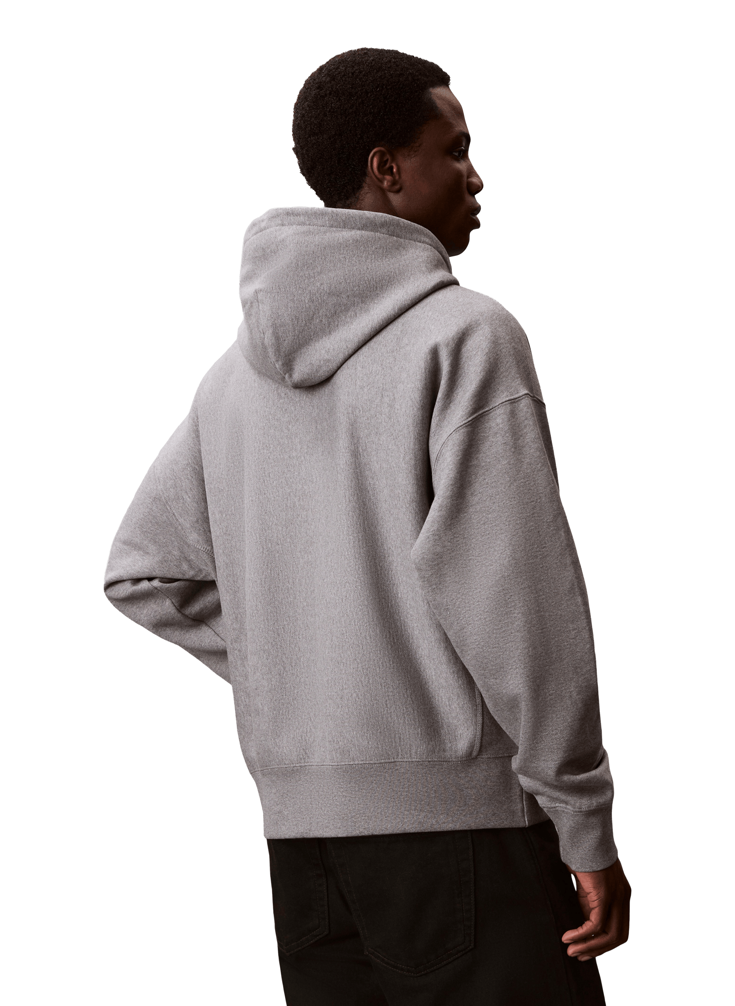 Sweat à capuche avec logo  CALVIN KLEIN Gris