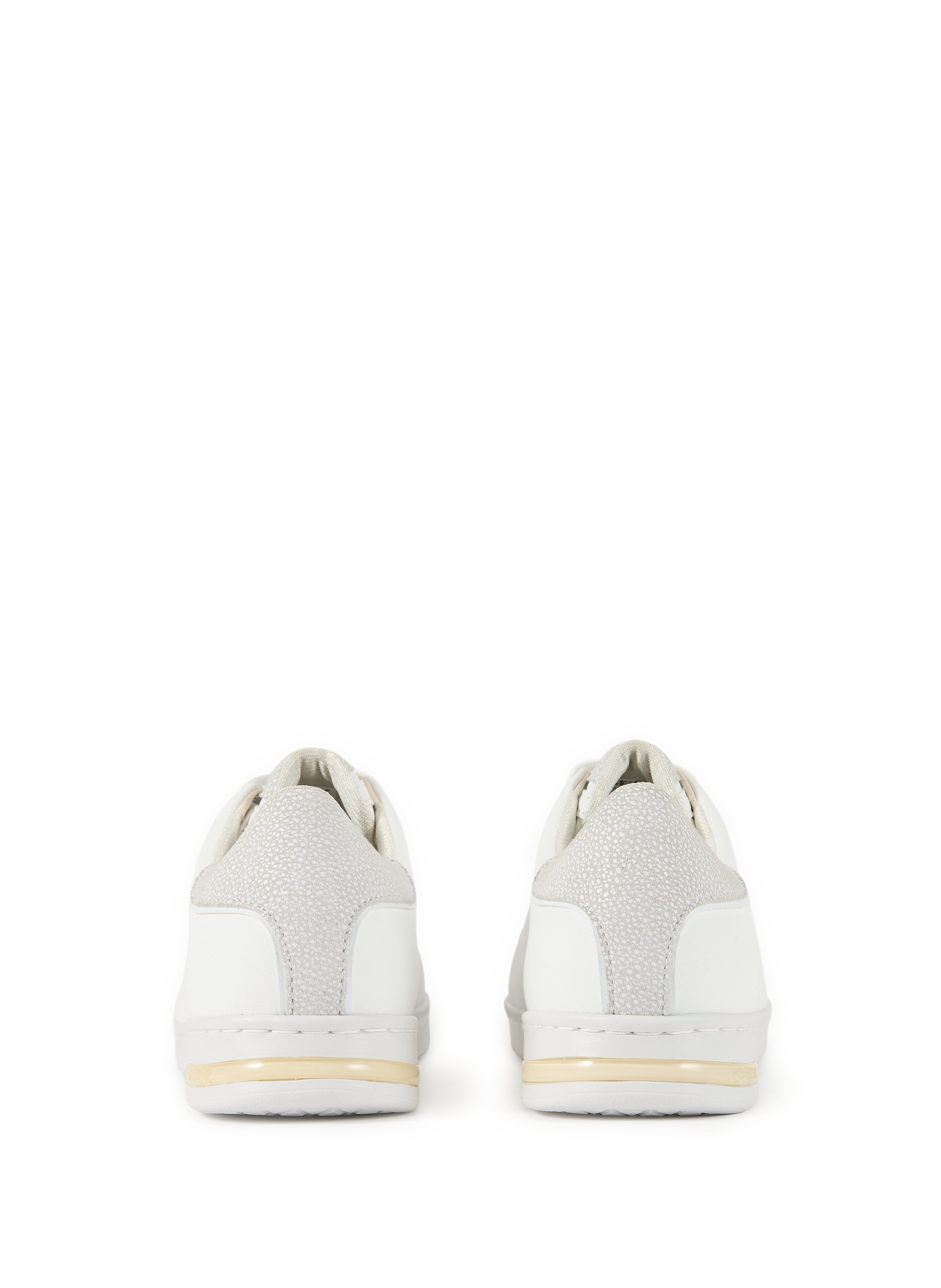 Baskets en cuir mélangé GEOX Blanc