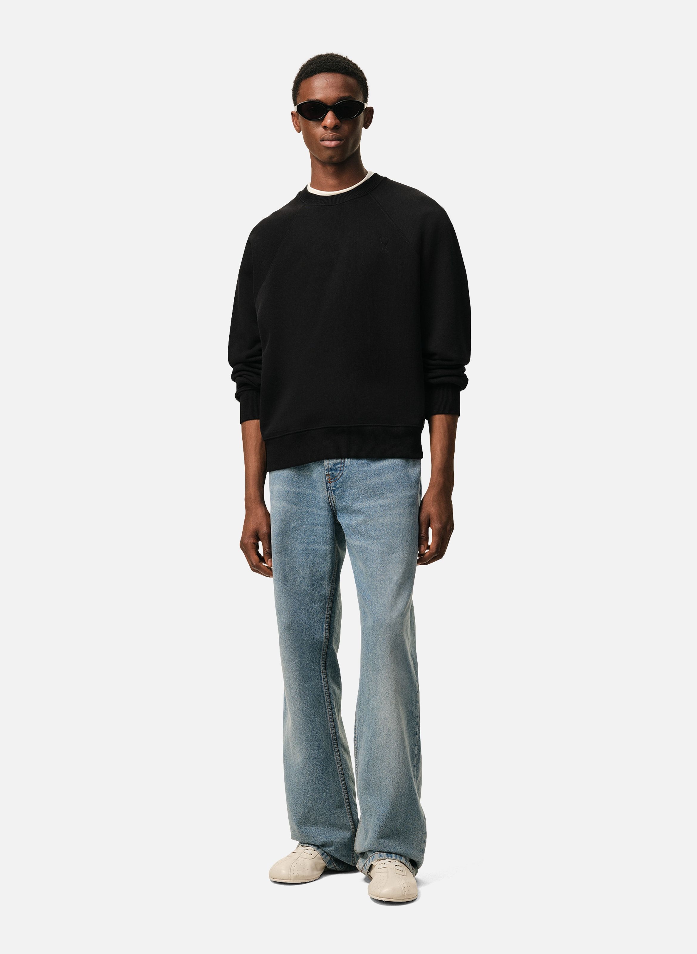 Sweatshirt Ami De Coeur En Coton unisexe AMI PARIS Noir