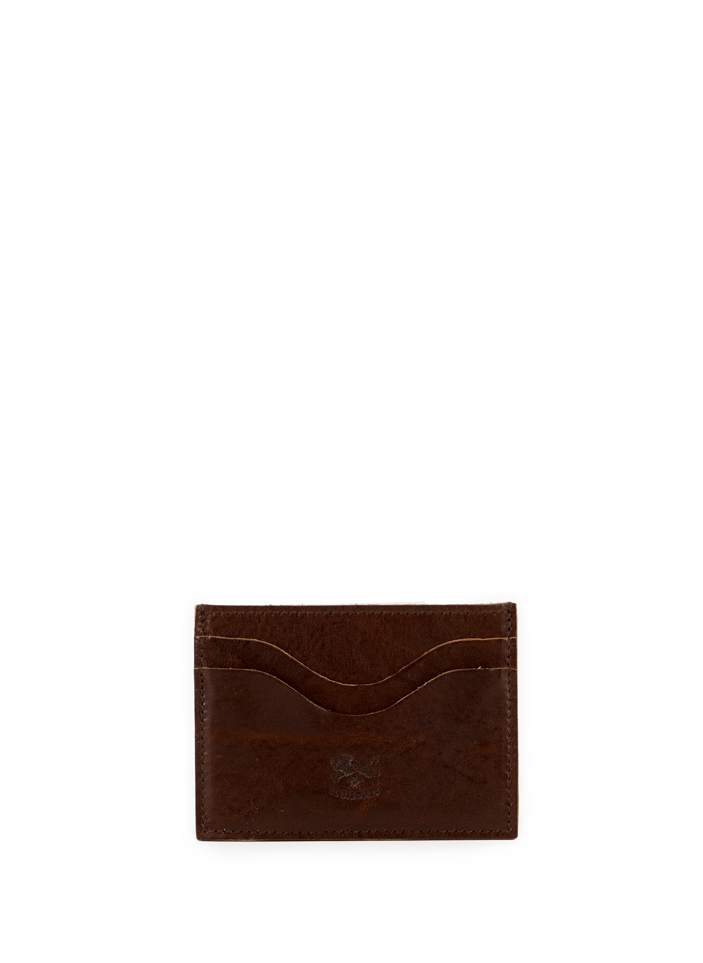  Leather card holder IL BISONTE Brown