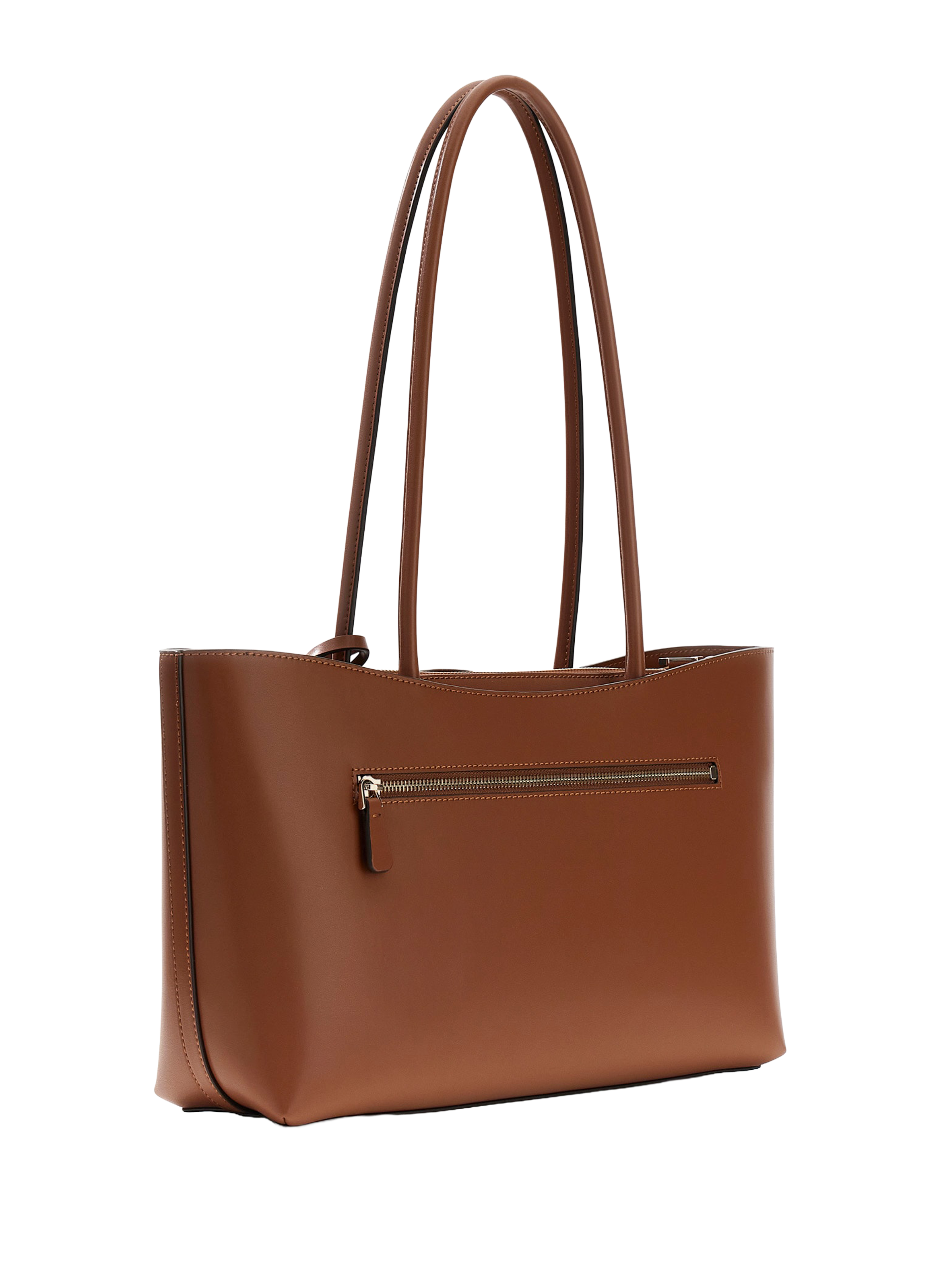 Effen schoudertas GUESS Bruin