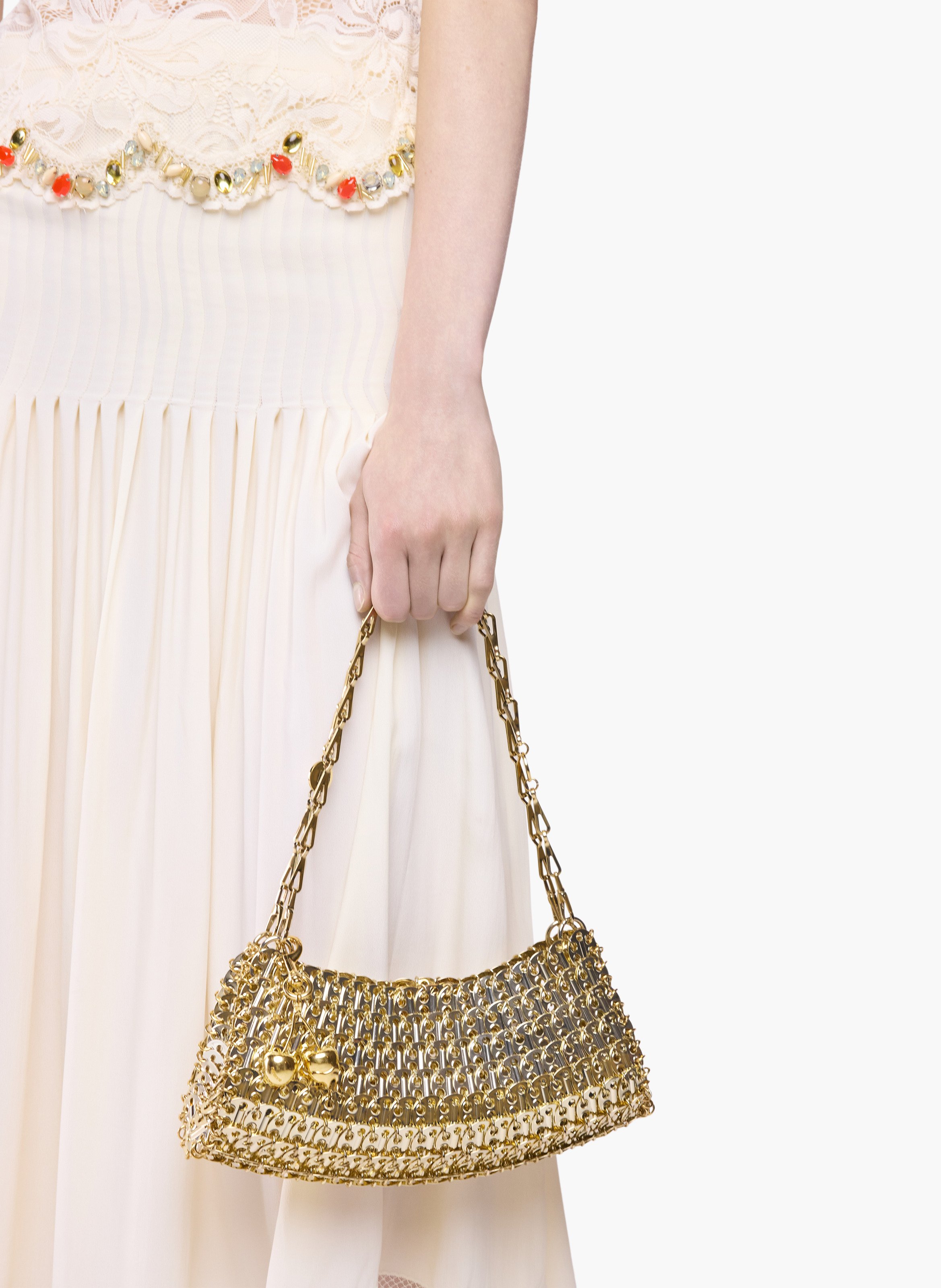 1969 clutch en métal RABANNE Doré