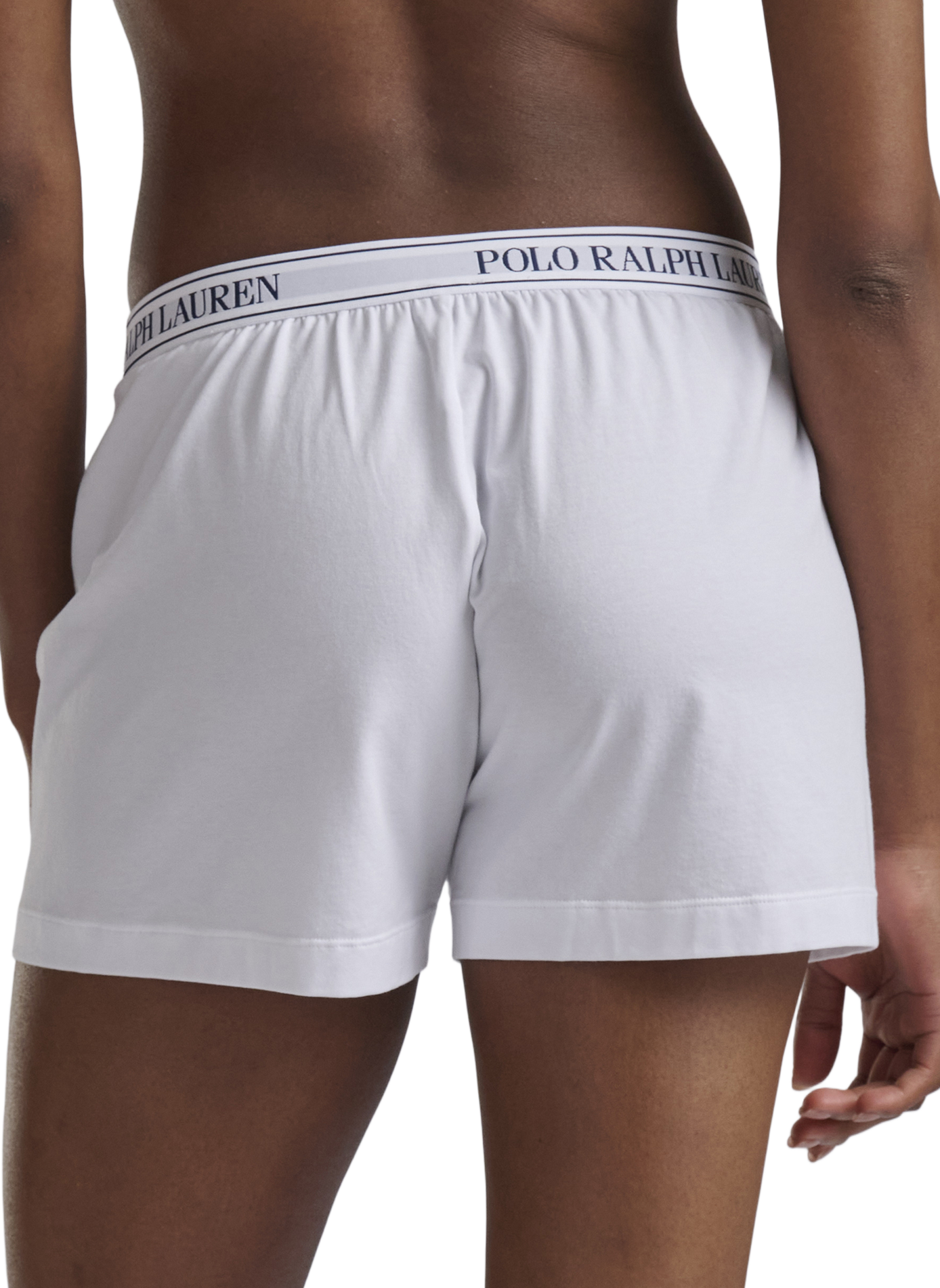 Short de pyjama à logo en coton mélangé POLO RALPH LAUREN Blanc