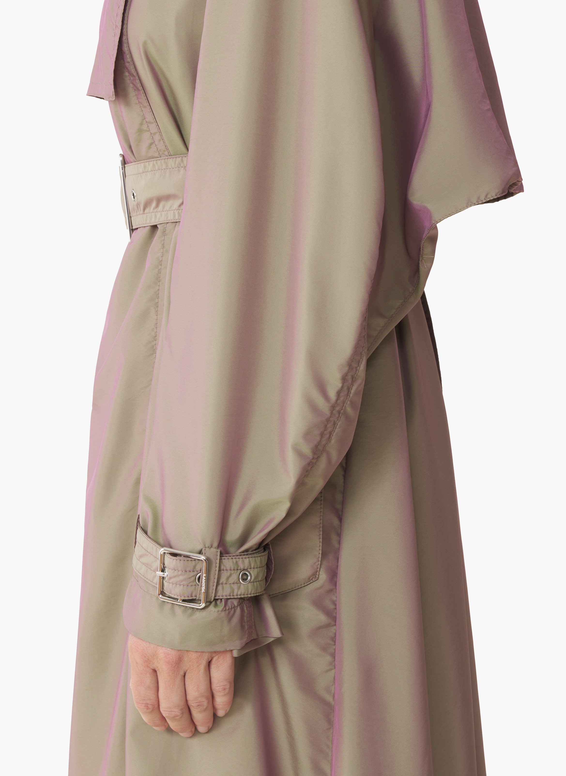 Trench fluide en taffetas LANVIN Beige