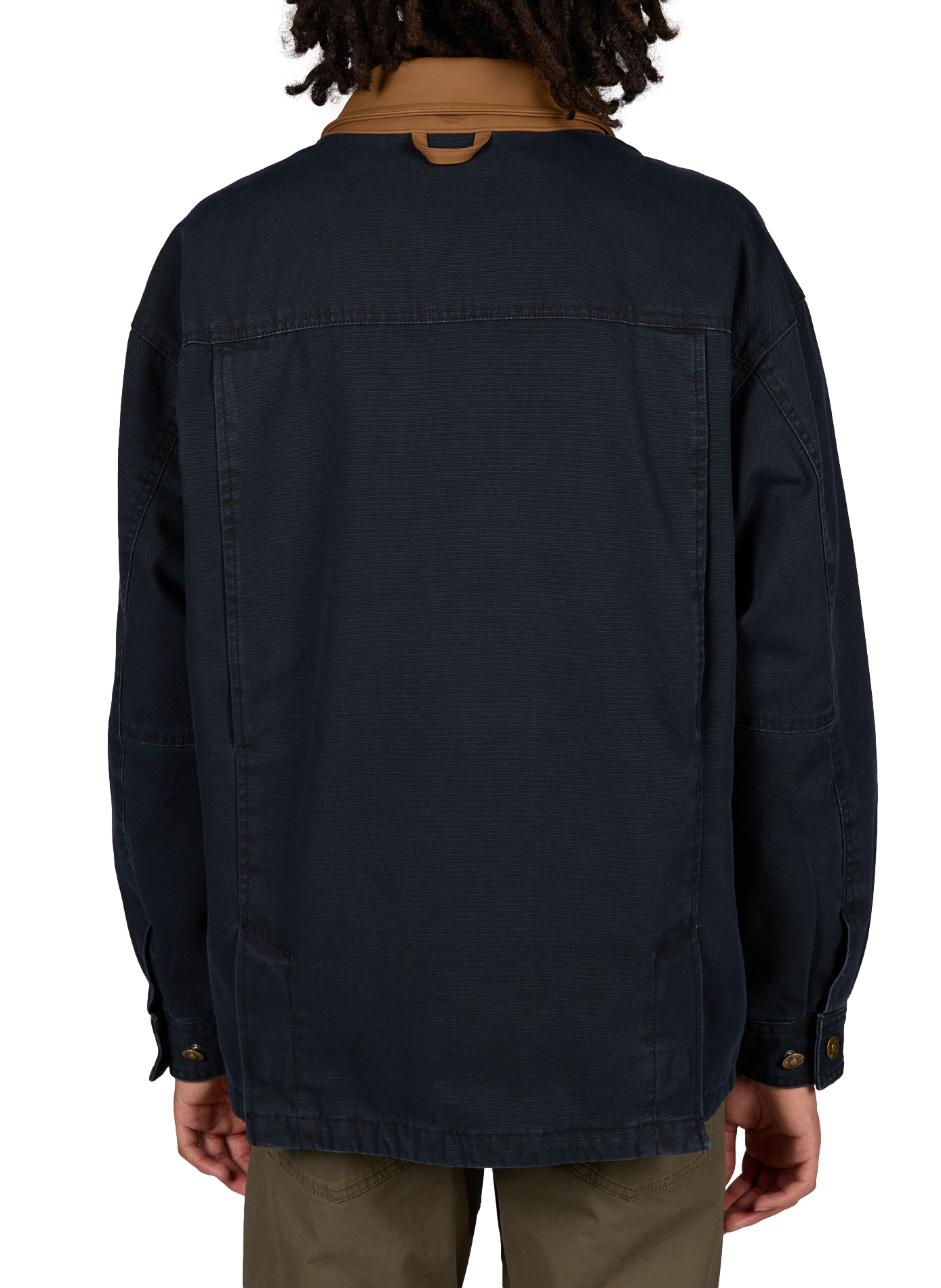 Jacket with contrasting collar in cotton TIMBERLAND Black