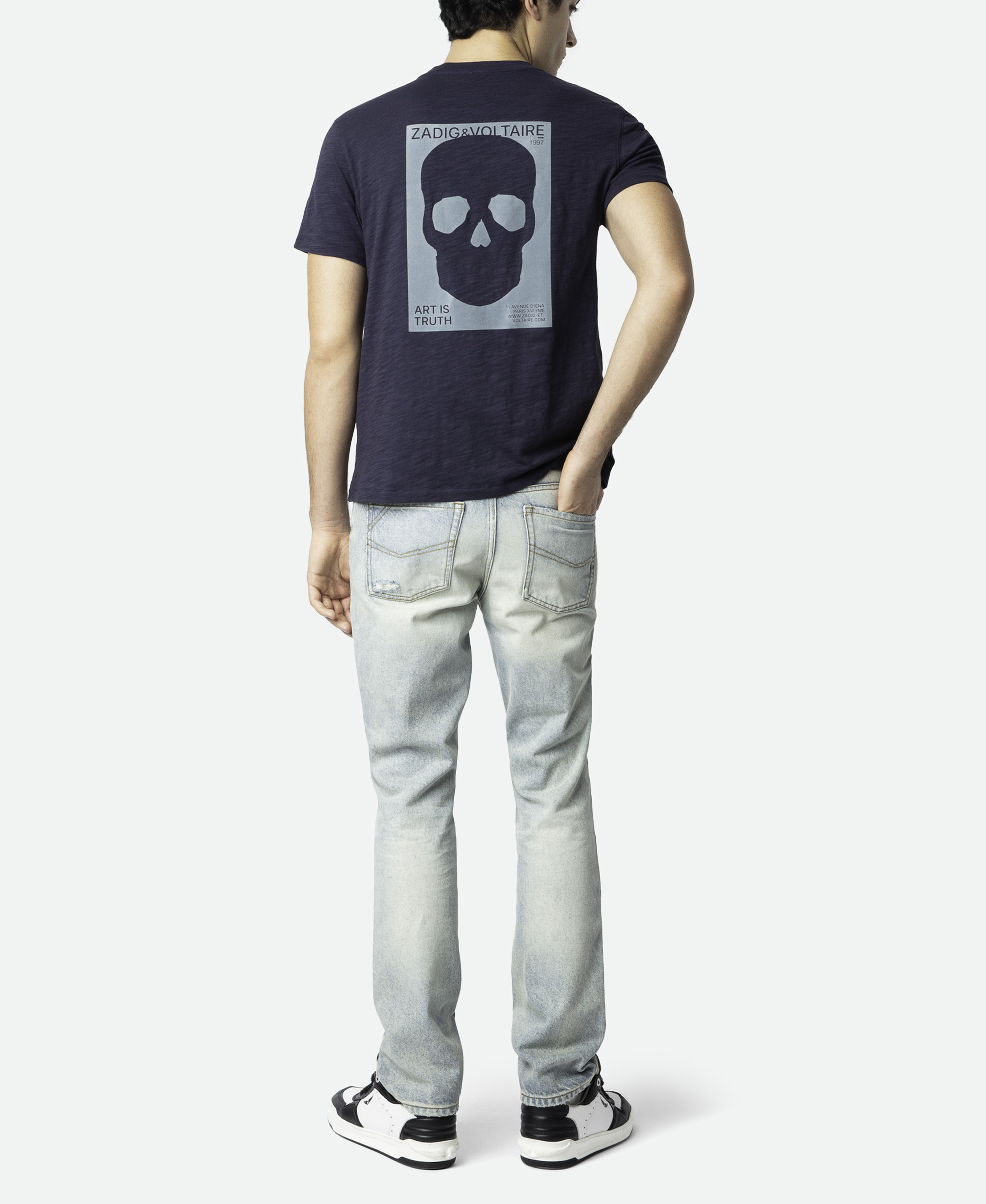 Jean droit en coton mélangé john ZADIG&VOLTAIRE Blauw