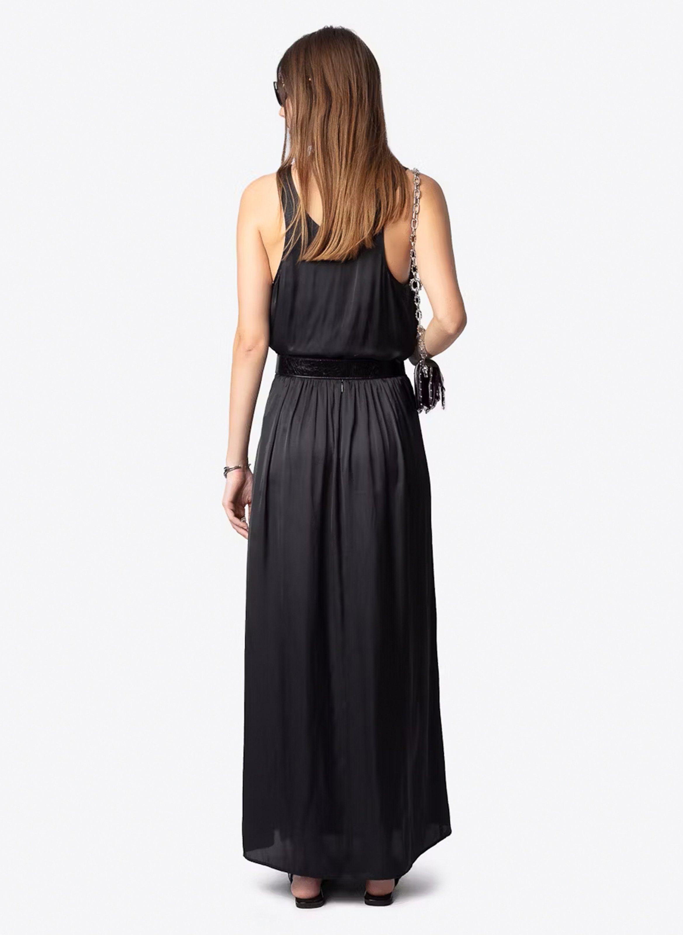 Jupe longue satinée jady ZADIG&VOLTAIRE Noir
