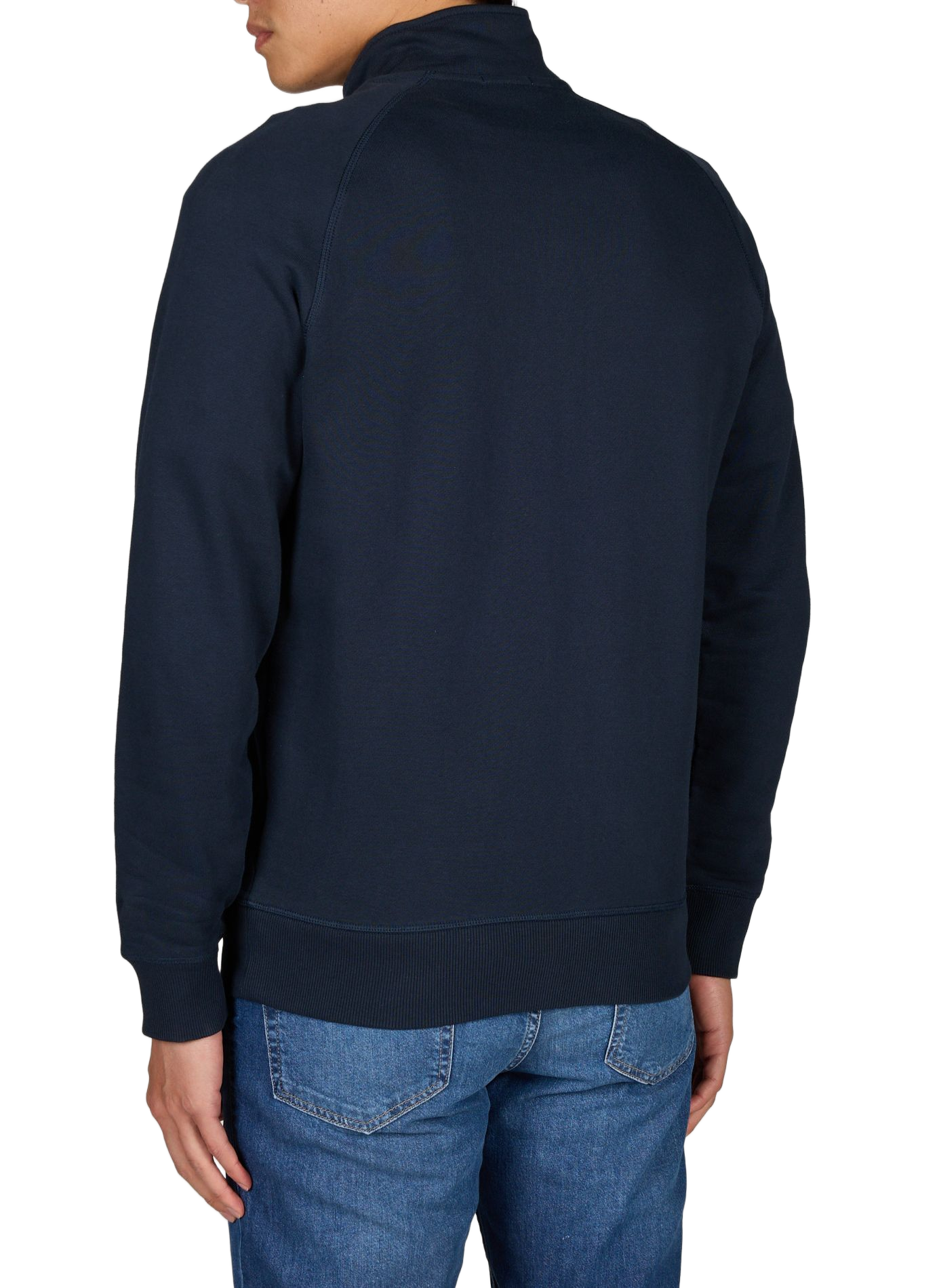 Sweatshirt col montant en coton mélangé TIMBERLAND Bleu
