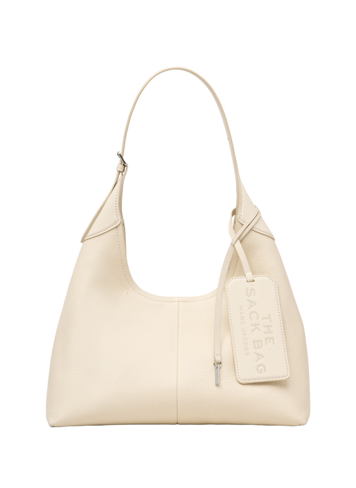 The Belted Sack Leather Bag MARC JACOBS White