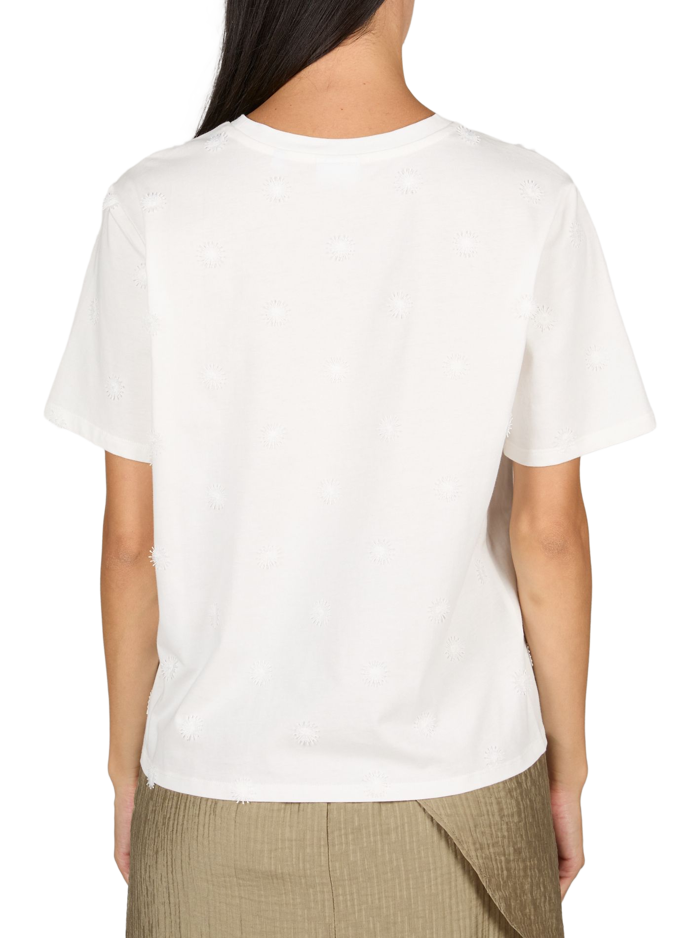Short-sleeved floral T-shirt OBJECT White