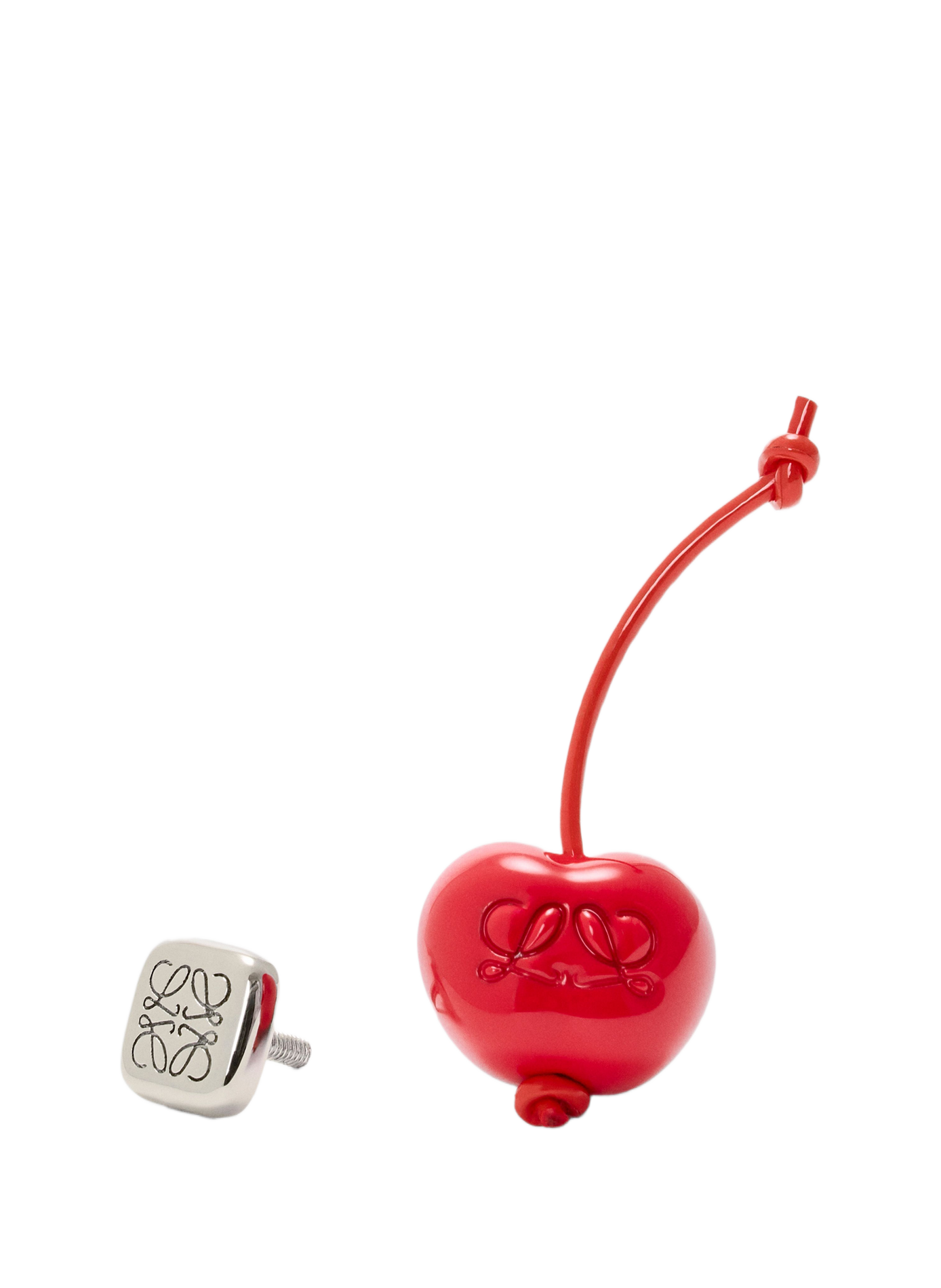 Cherry Brooch Anagram LOEWE Red