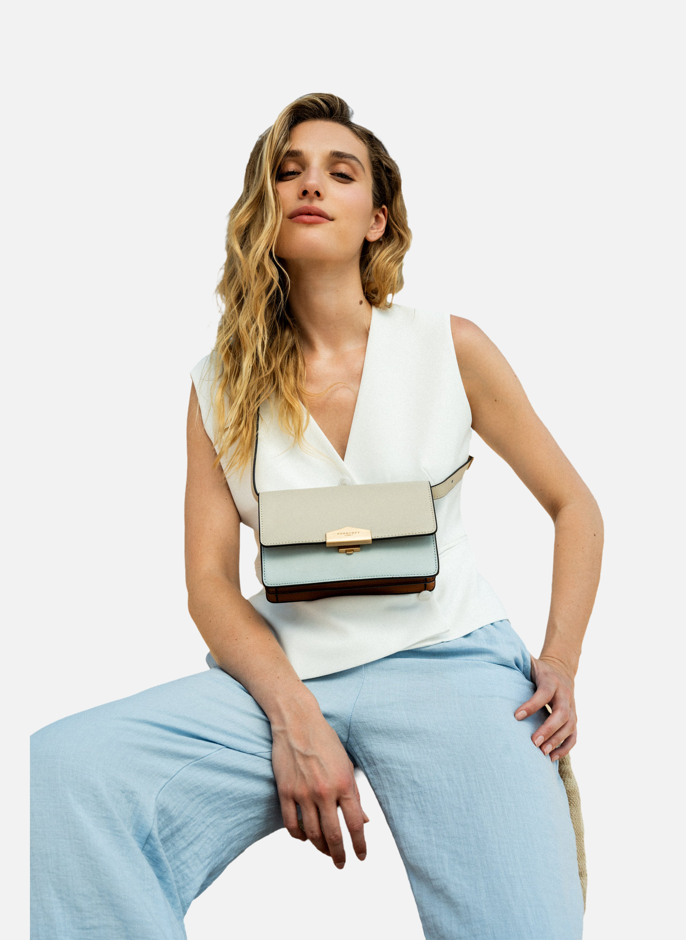 Anjou | sac porté épaule POURCHET Beige