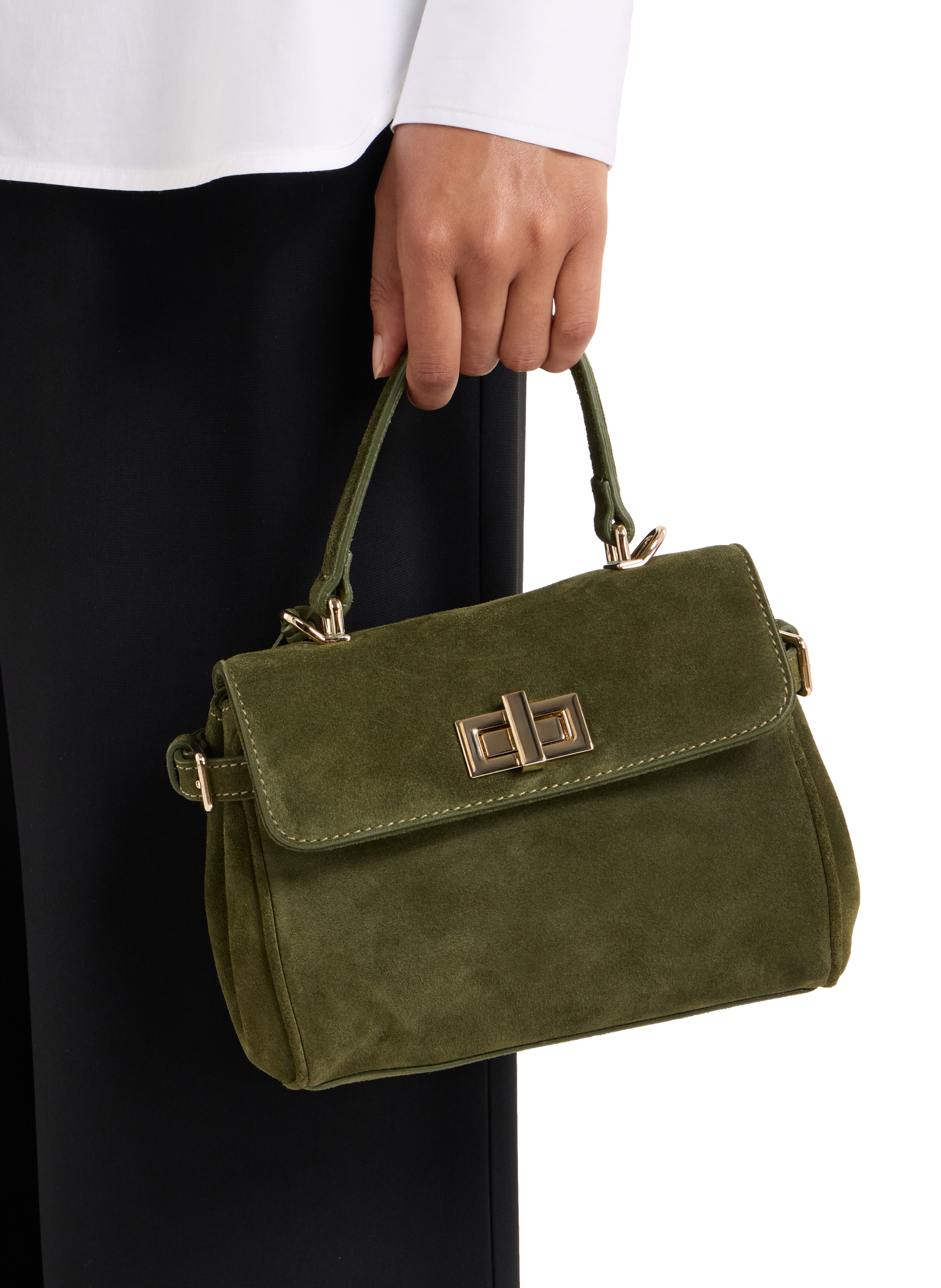 Sac à main en cuir SAISON 1865 Kaki