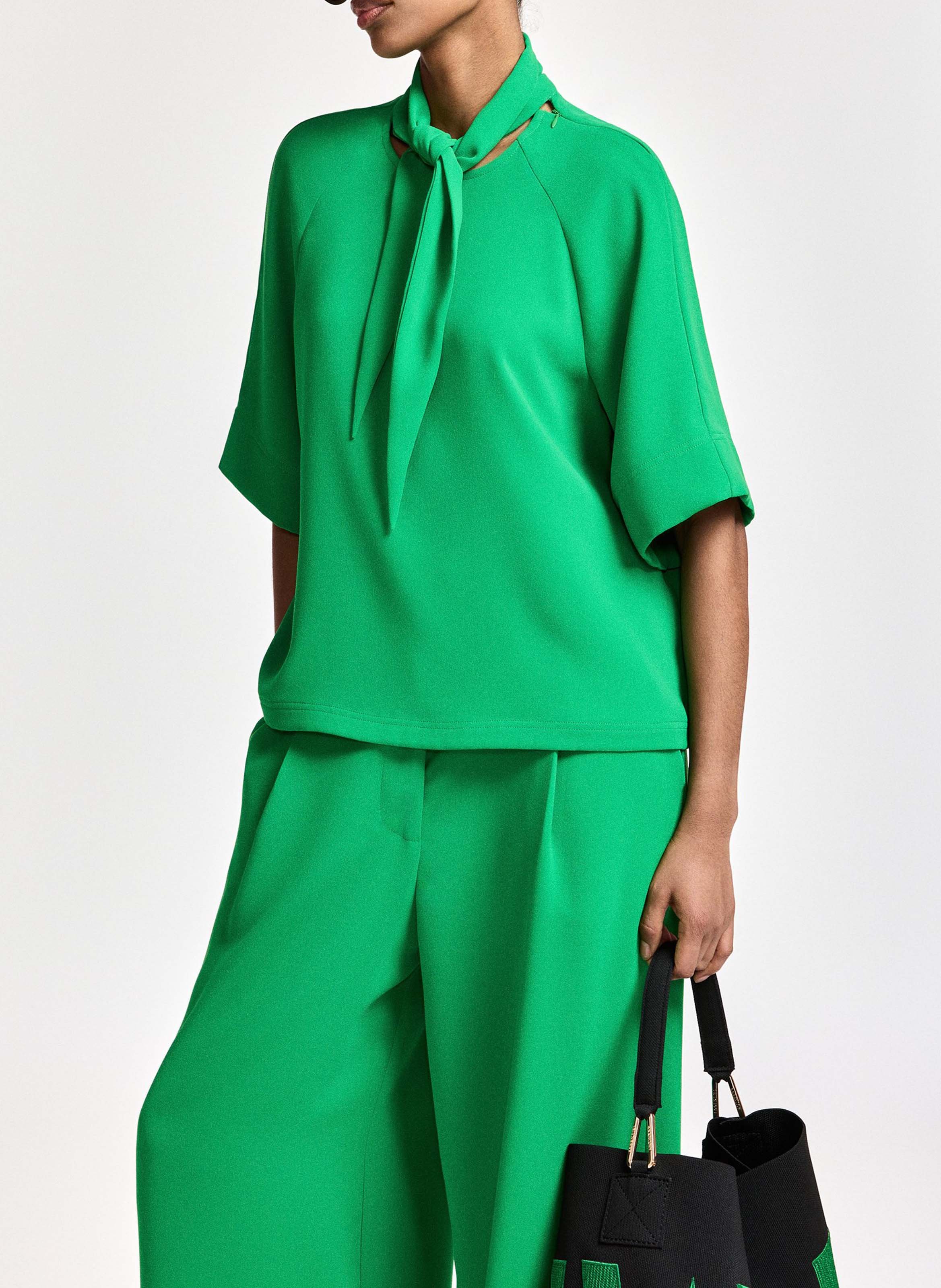Top droit à col foulard kassie ESSENTIEL ANTWERP Vert
