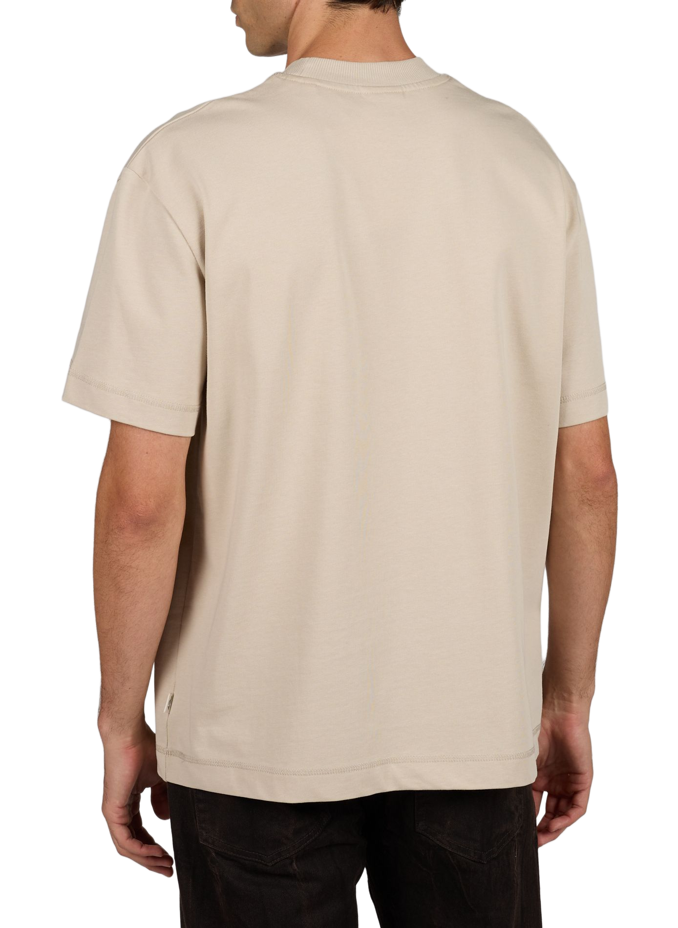 Bedrukt T-shirt van biologisch katoen LES DEUX Beige