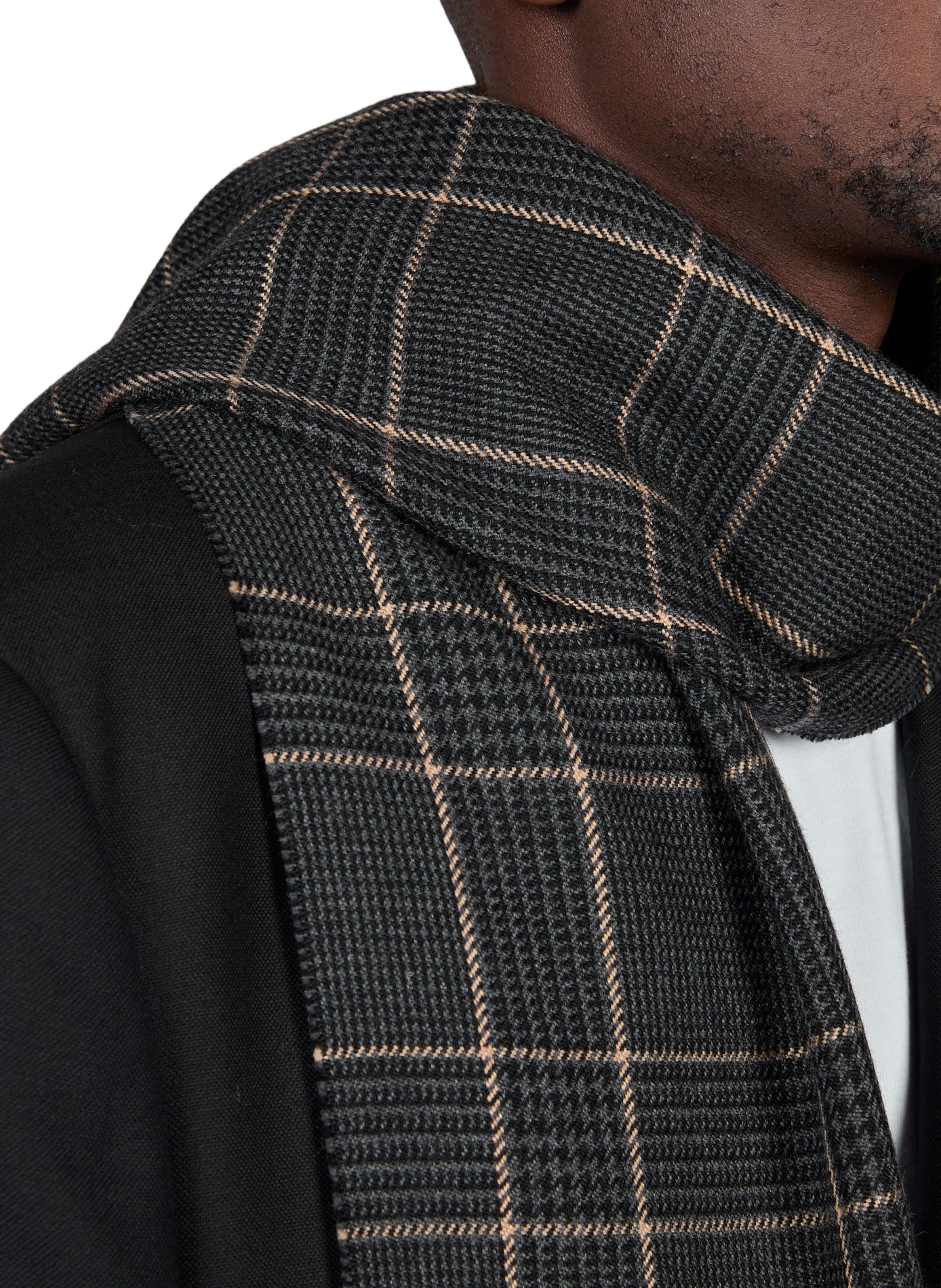 Echarpe en laine ETON Noir