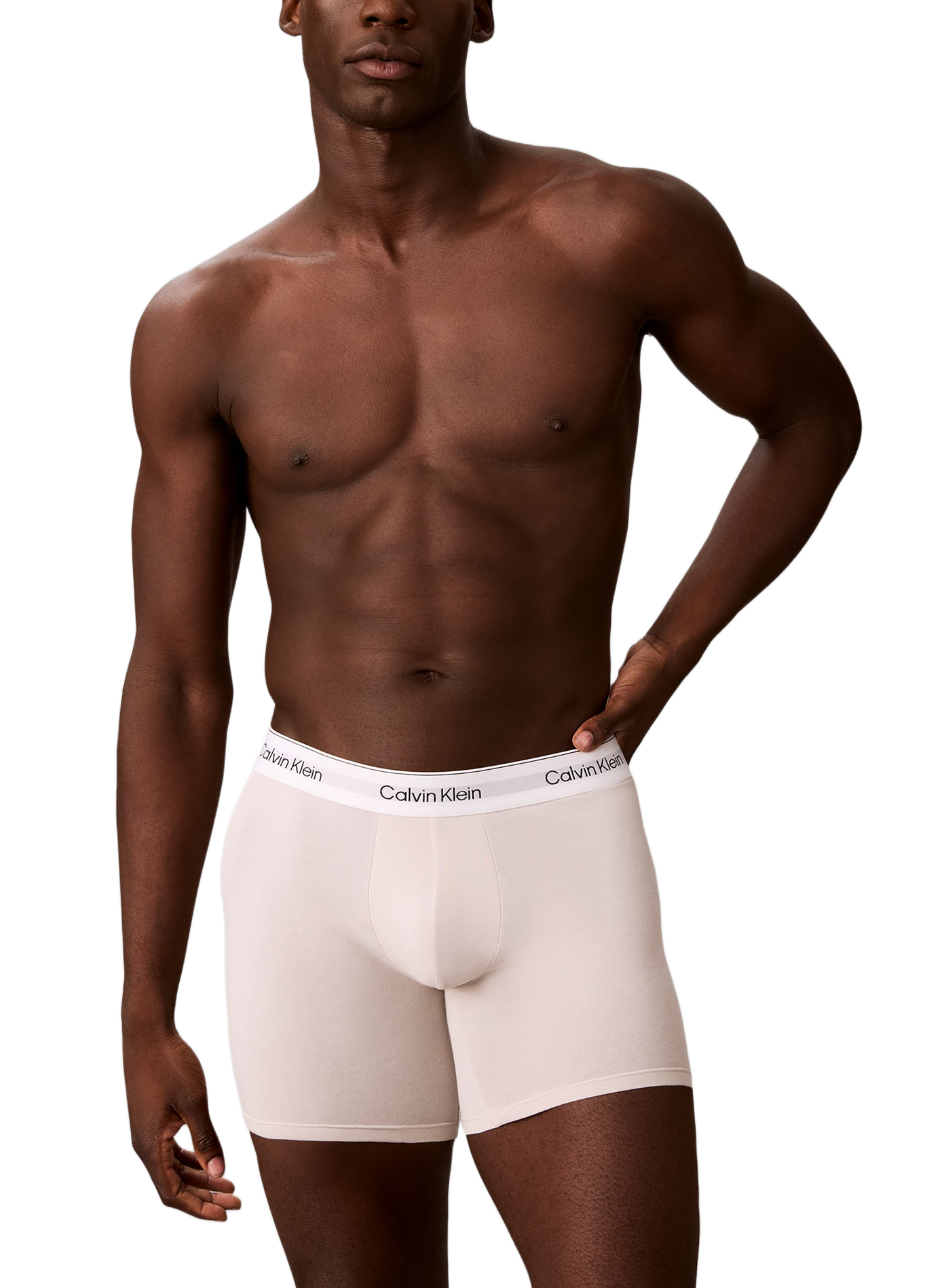 Boxer à logo en coton mélangé CALVIN KLEIN Multicolore