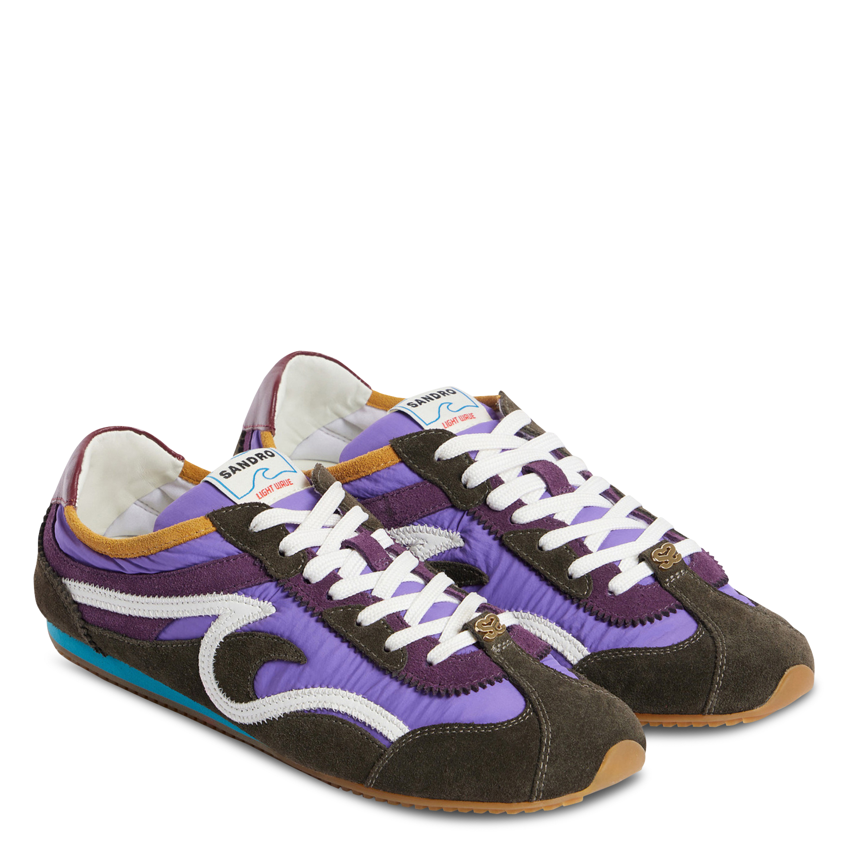 Baskets basses à doubles lacets SANDRO Violet