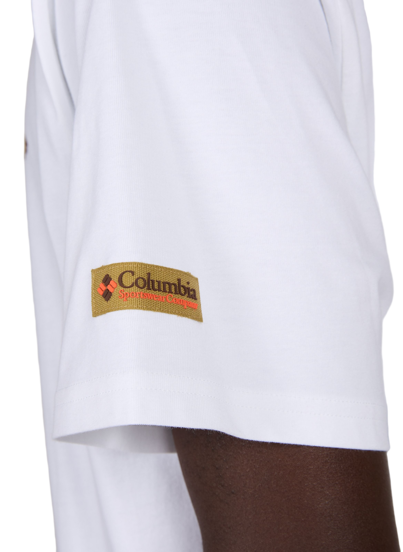 Oversized printed cotton T-shirt COLUMBIA White