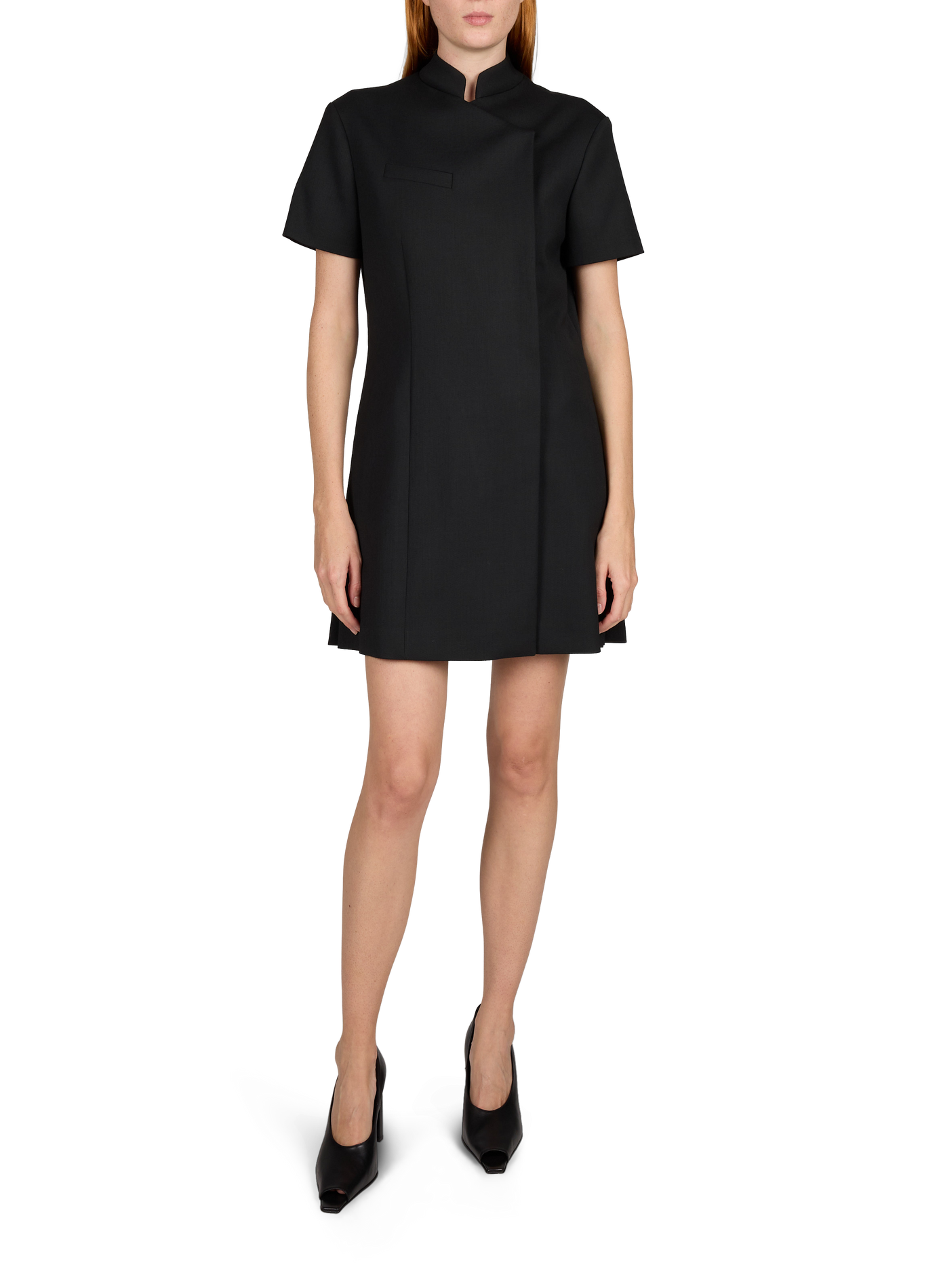 Short mandarin-collar dress COPERNI Black