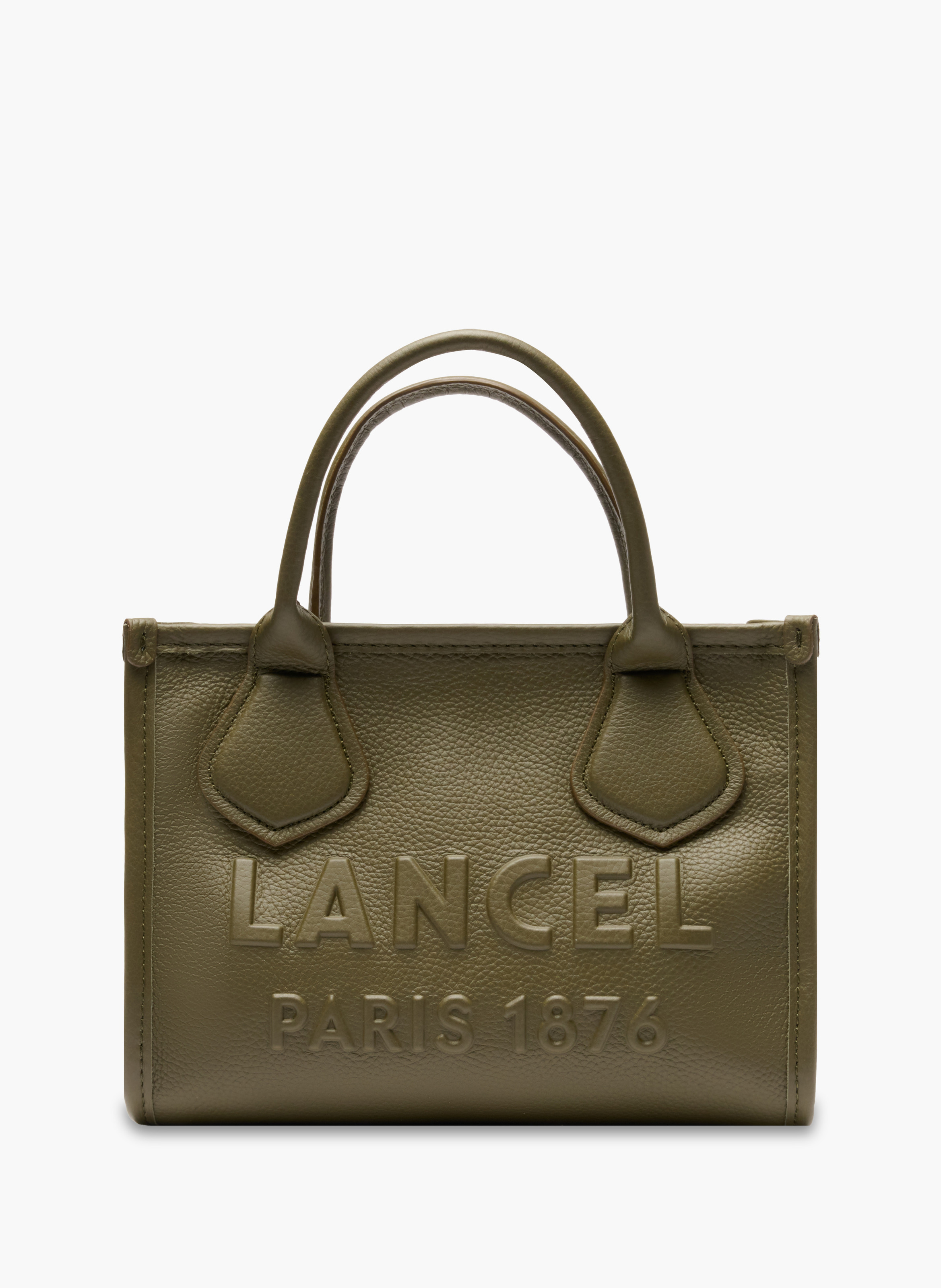 Ritstas Shopper voor dagelijks gebruik van Lancel in leer LANCEL Groen