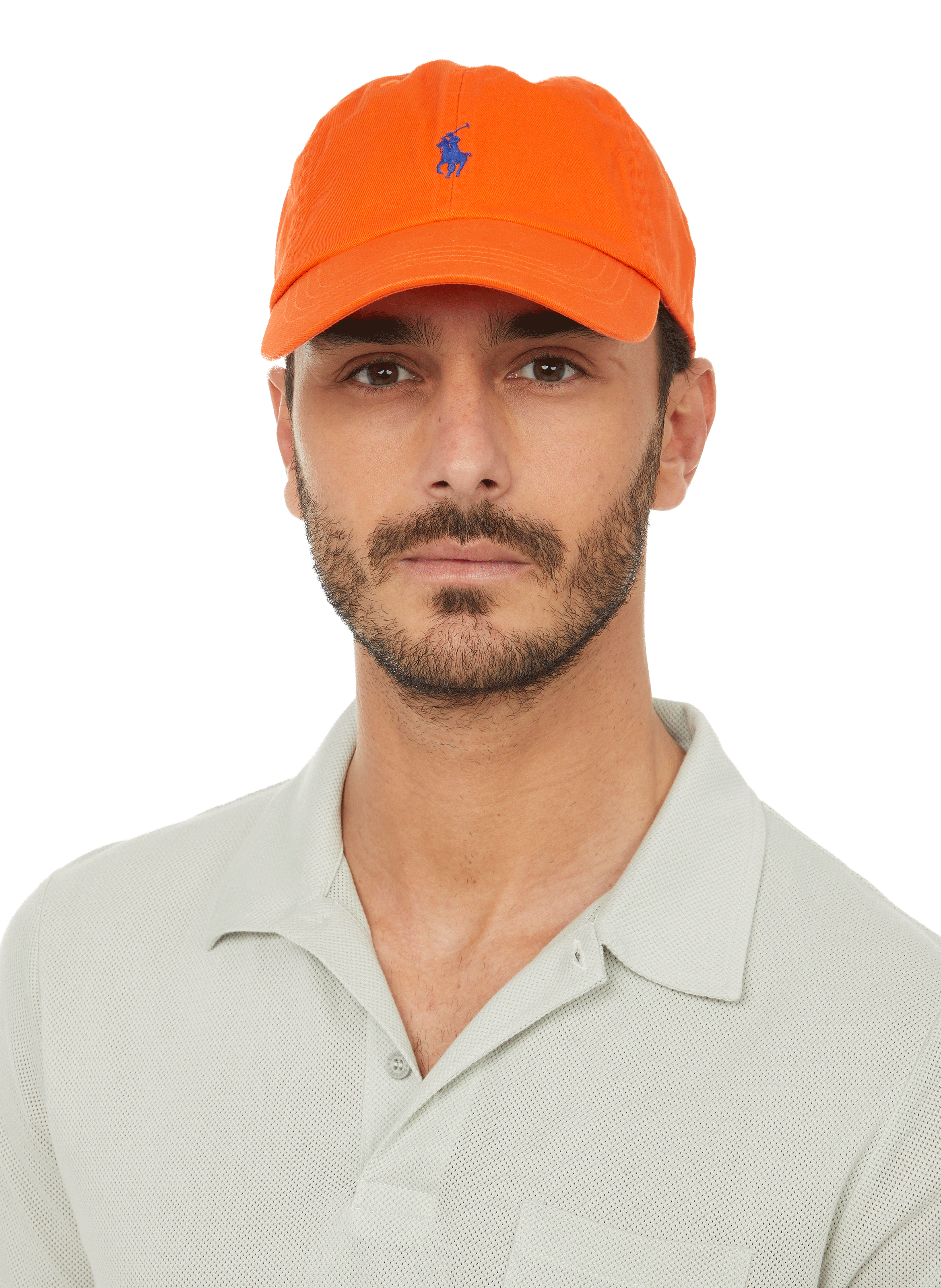 Cotton logo baseball cap POLO RALPH LAUREN Orange