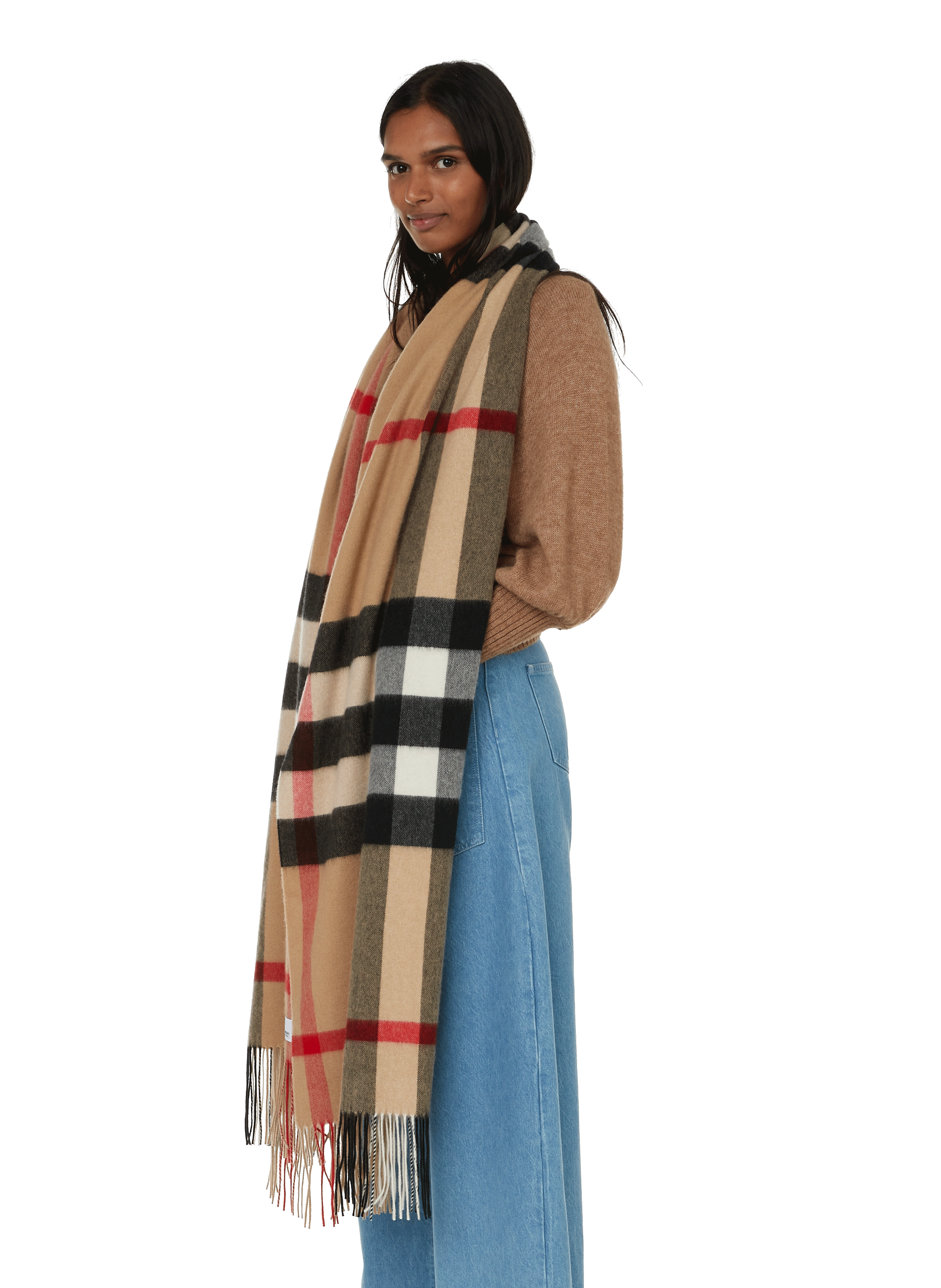 burberry print shawl
