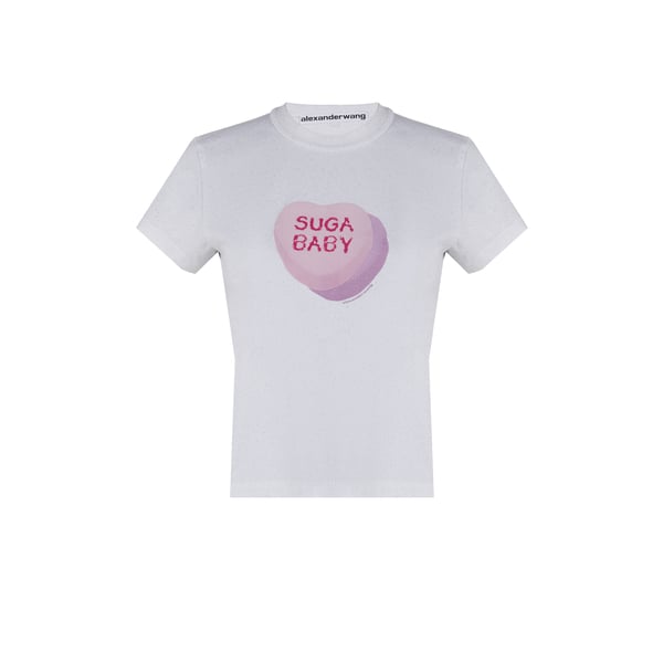 T-shirt en jersey à paillettes