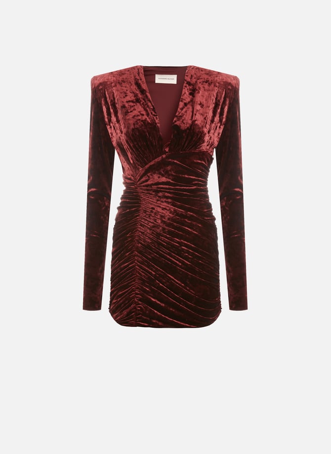 Alexandre vauthier sales red velvet dress