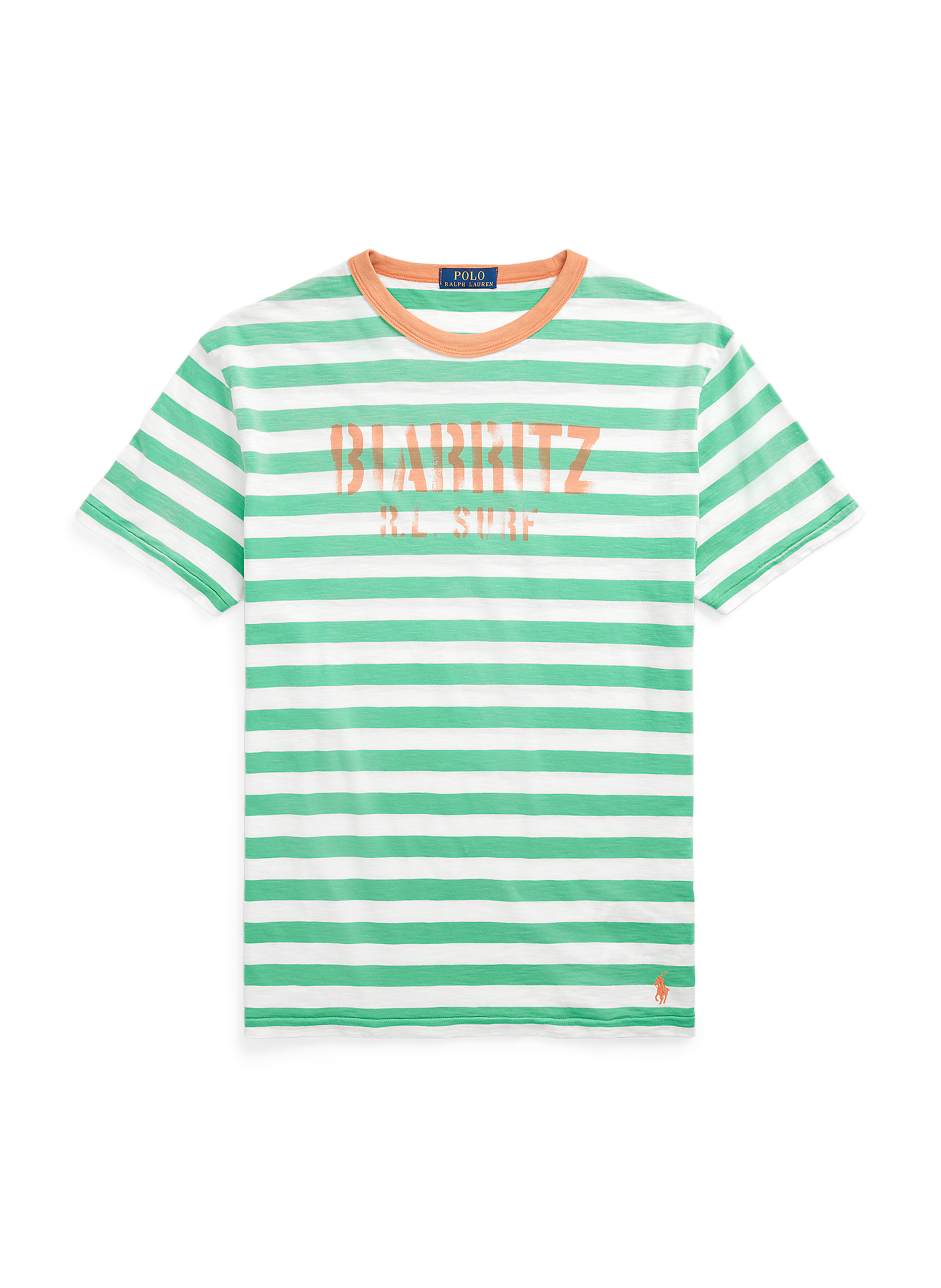 T-shirt rayé en coton  POLO RALPH LAUREN Vert
