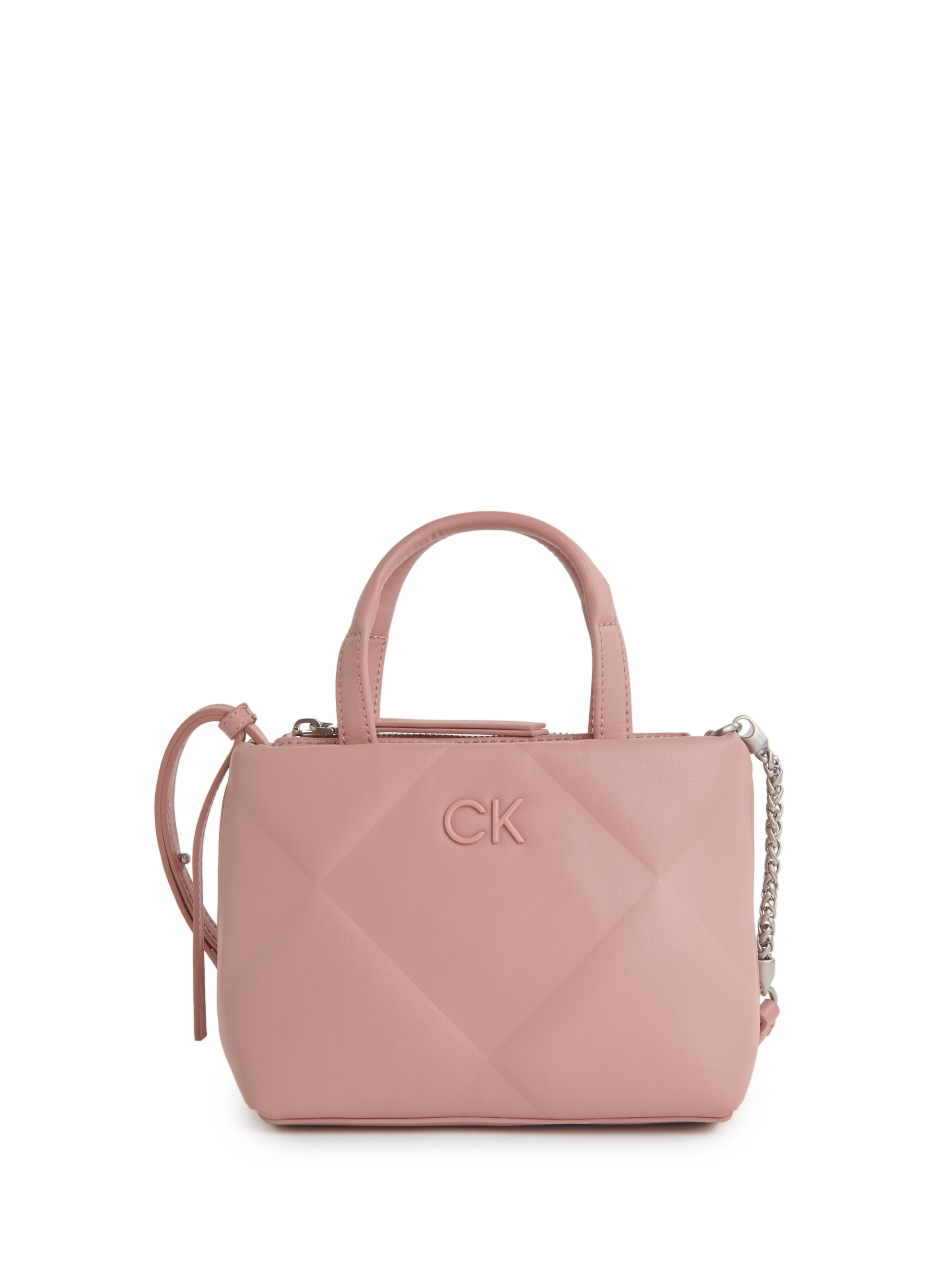 CALVIN KLEIN Sac à bandoulière effet matelassé Rose
