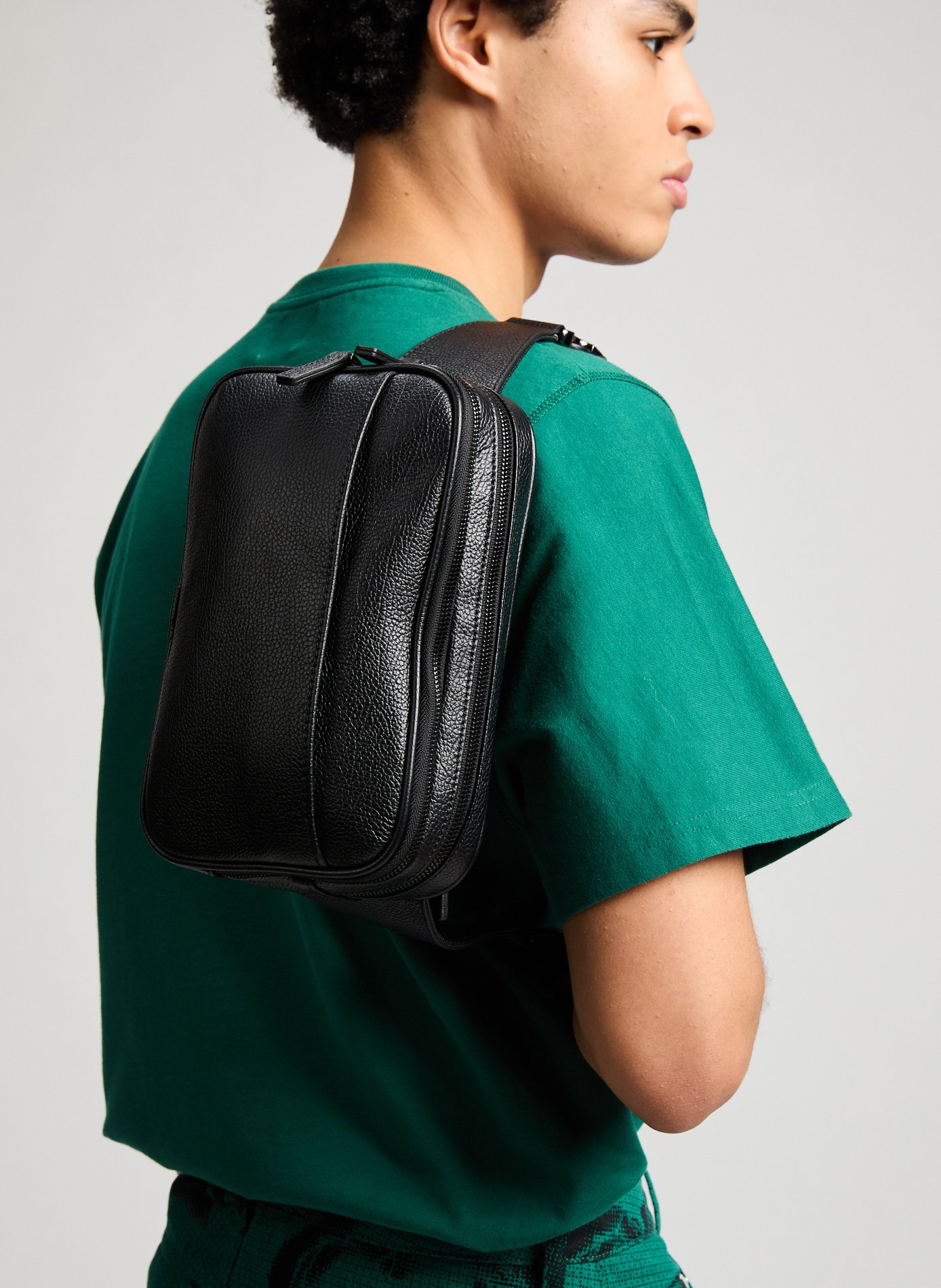 Leather belt bag SAISON 1865 Black