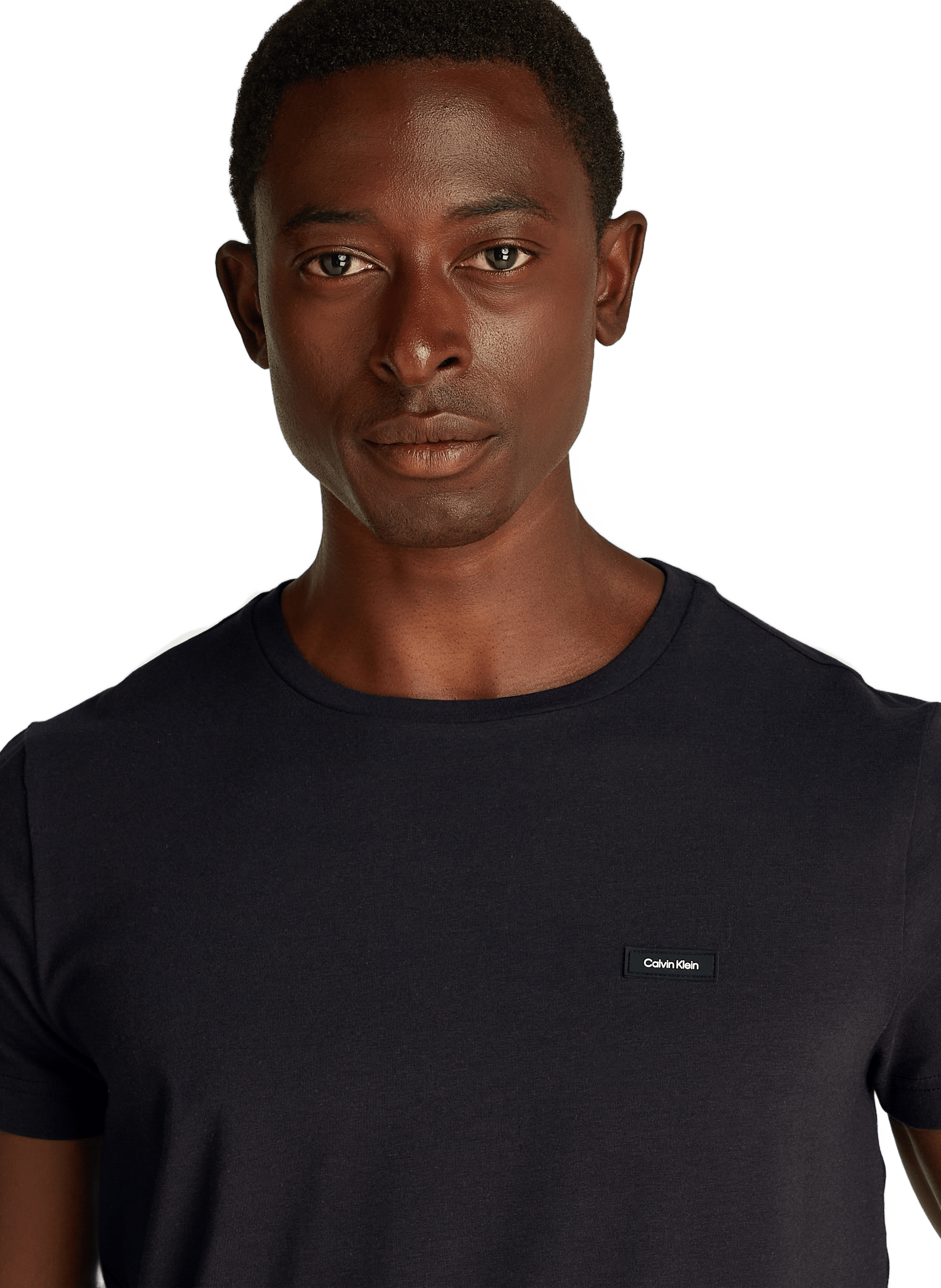 T-shirt slim en coton CALVIN KLEIN Noir