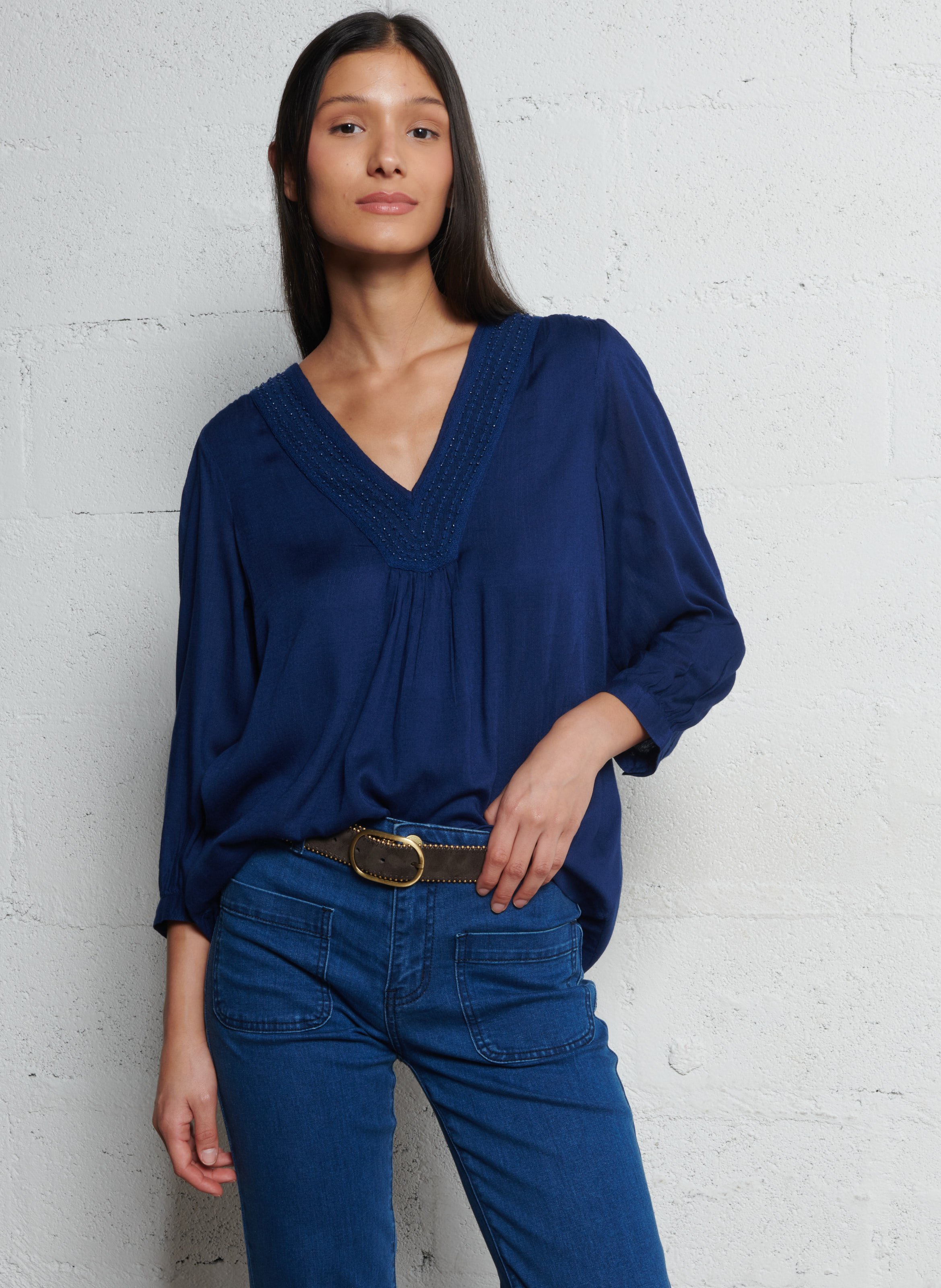 Ceinture en cuir velours jasmine MAISON 123 Marron