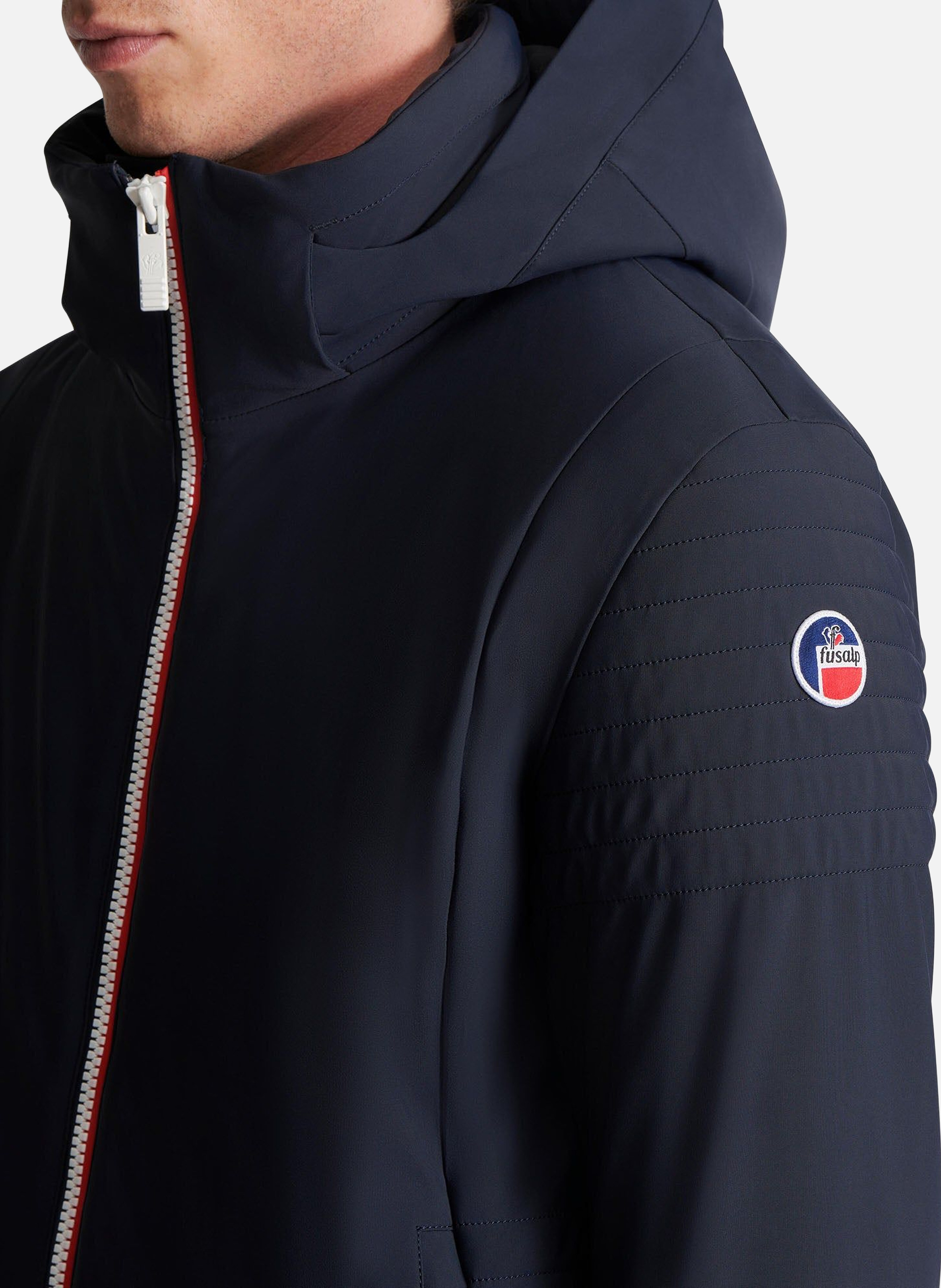 Veste de ski power col montant coupe regular FUSALP Bleu