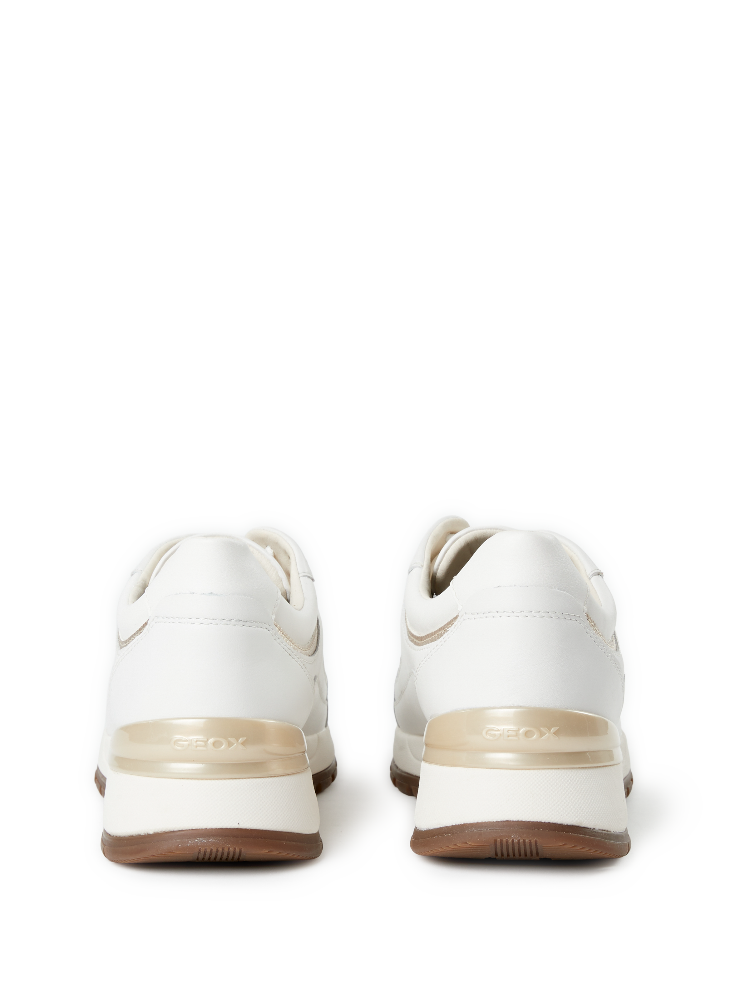 Baskets Desya en cuir mélangé GEOX Blanc