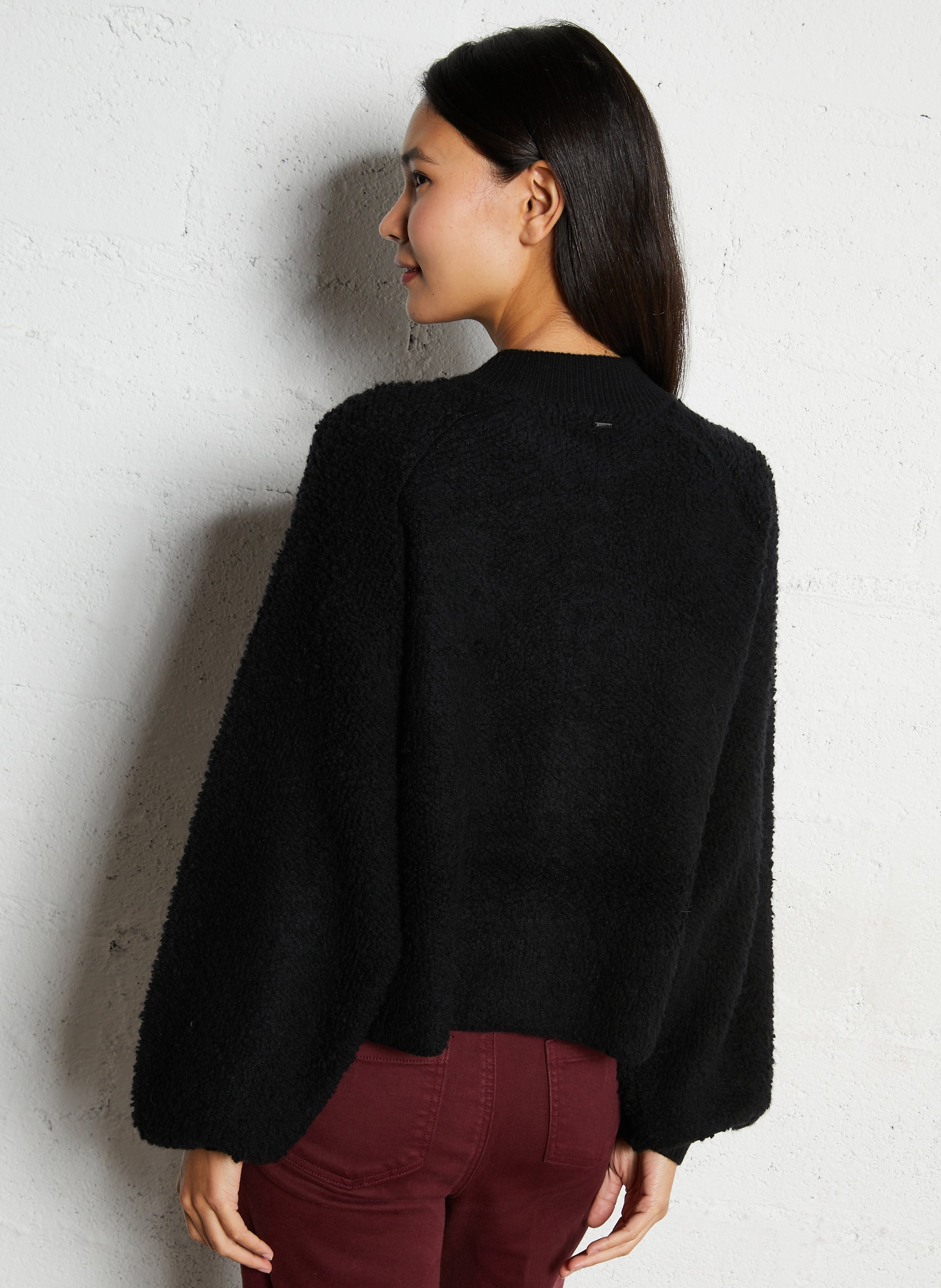 Veste oversize col rond IKKS Noir