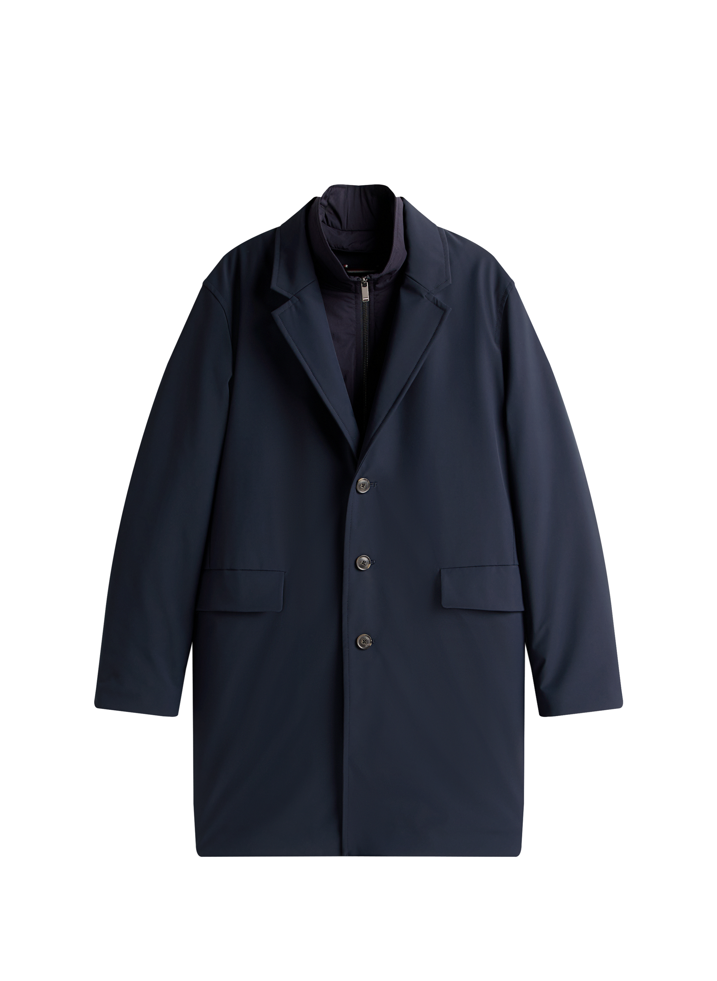 Waterproof logo coat TOMMY HILFIGER Blue