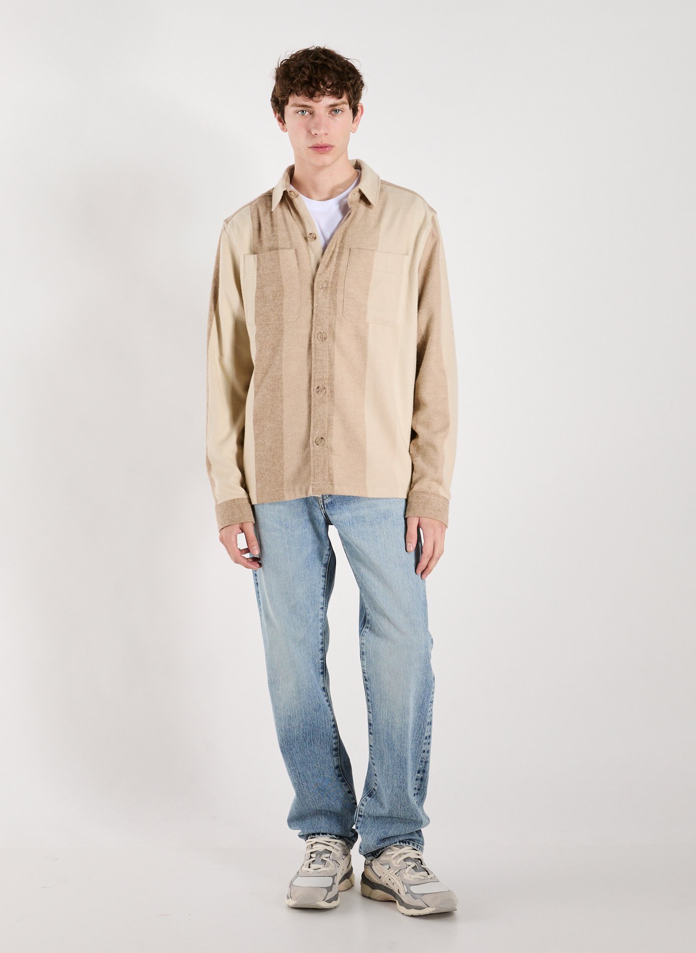  Cotton shirt FAGUO Beige