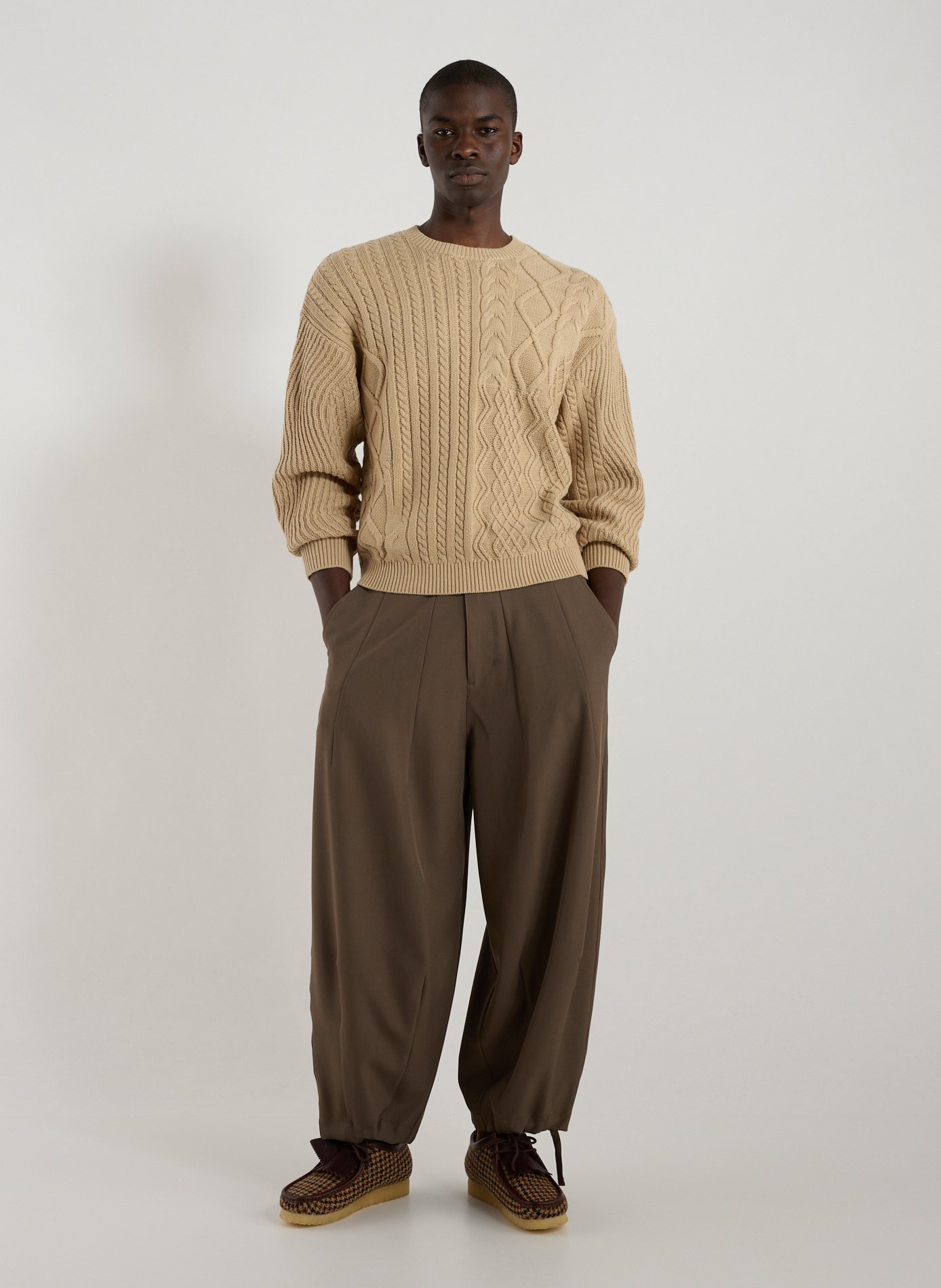 Pull en coton mélangé DIME Bleu