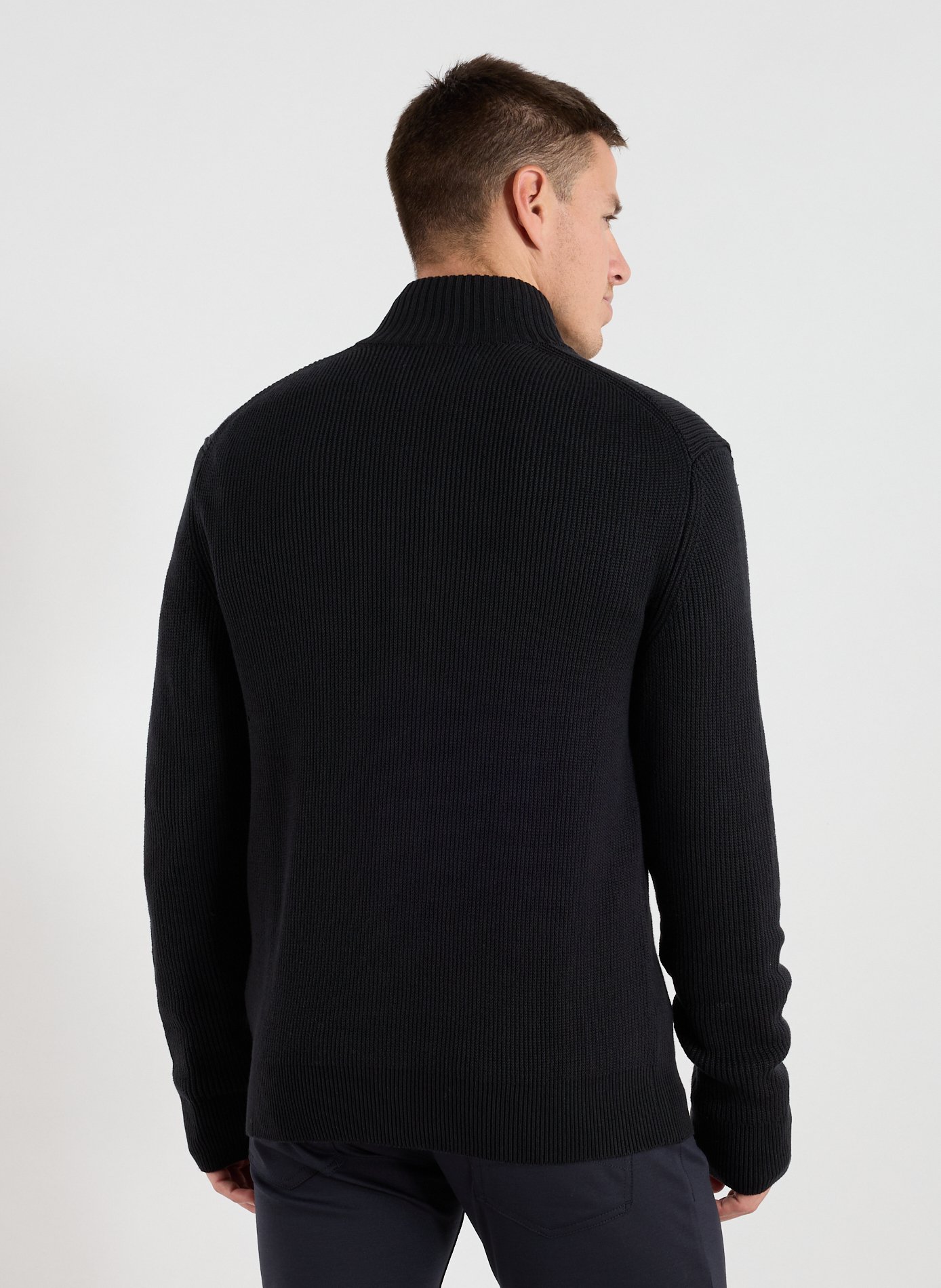 Cotton blend jacket STRELLSON Black