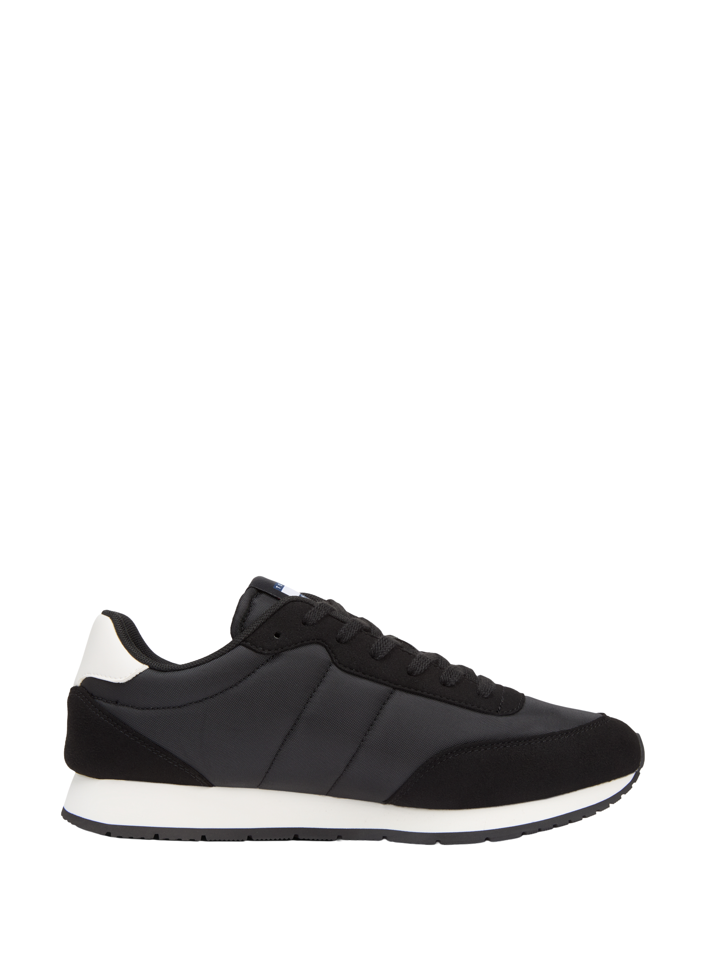 Basket bi-matière avec logo TOMMY HILFIGER Noir