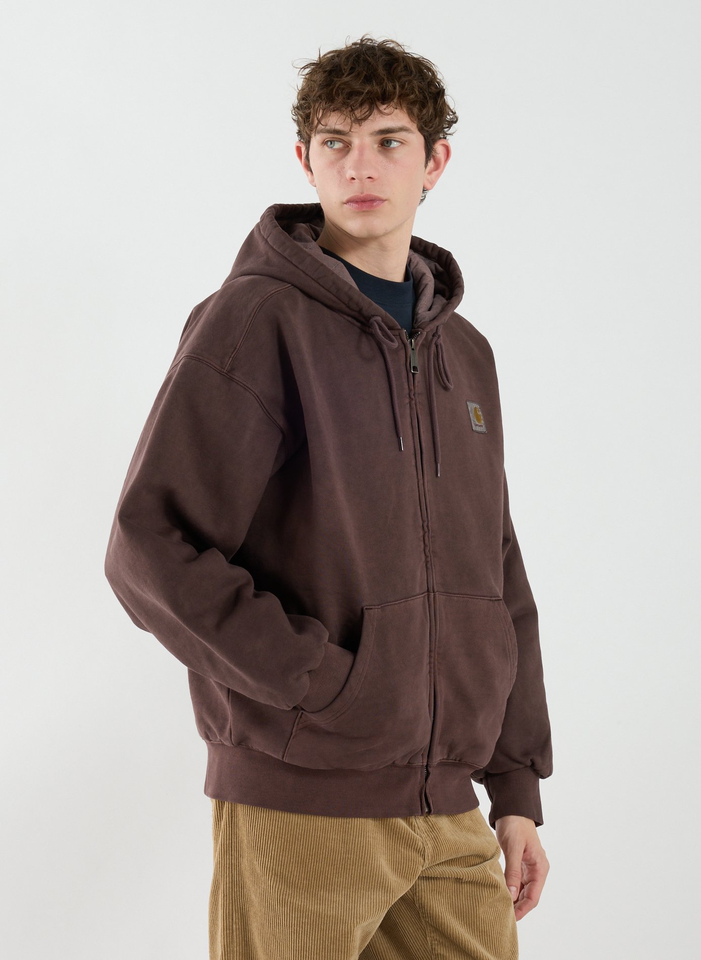 CARHARTT WIP Veste ample à capuche en coton Marron