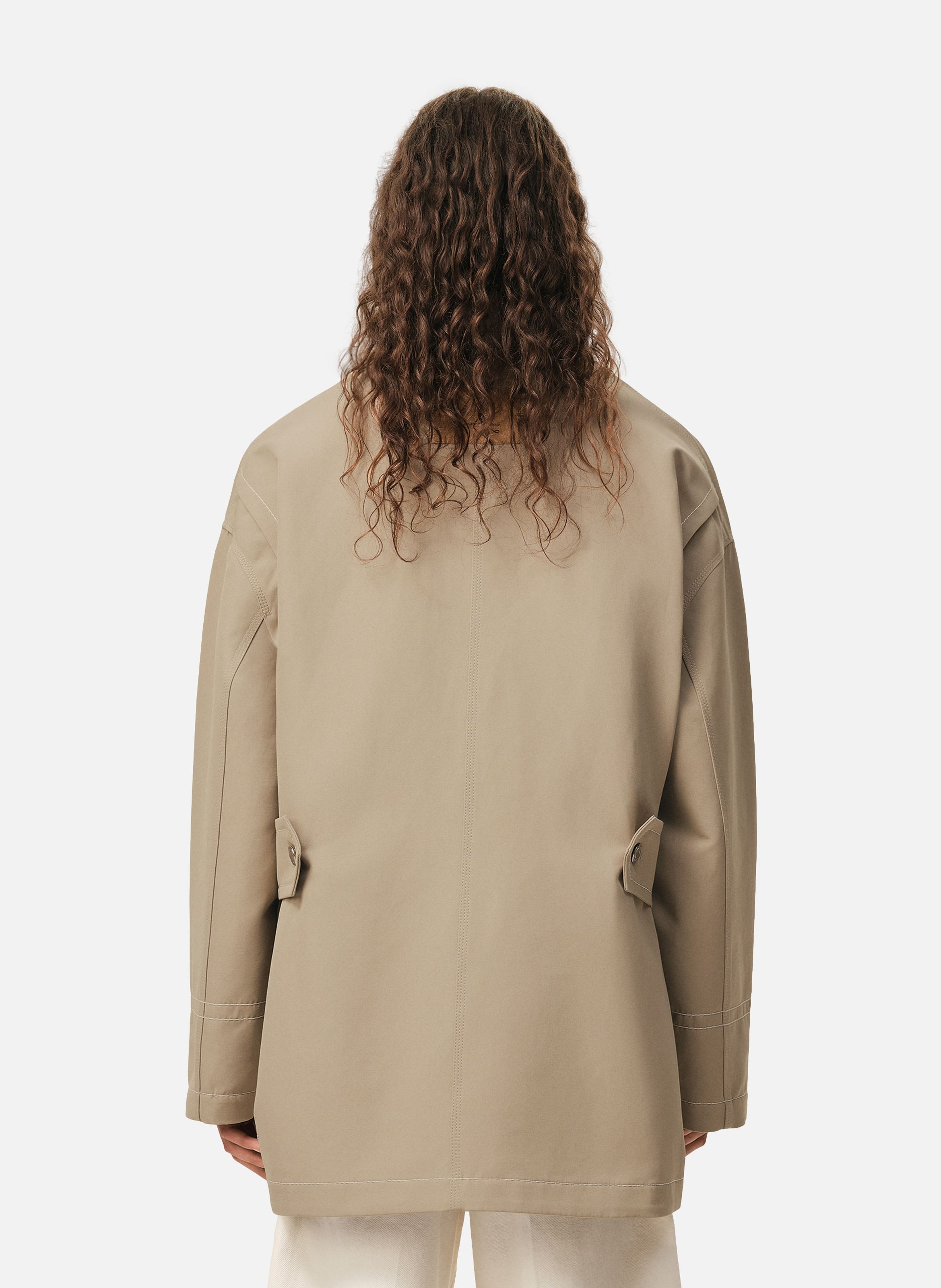 Veste worker unisexe en coton AMI PARIS Beige